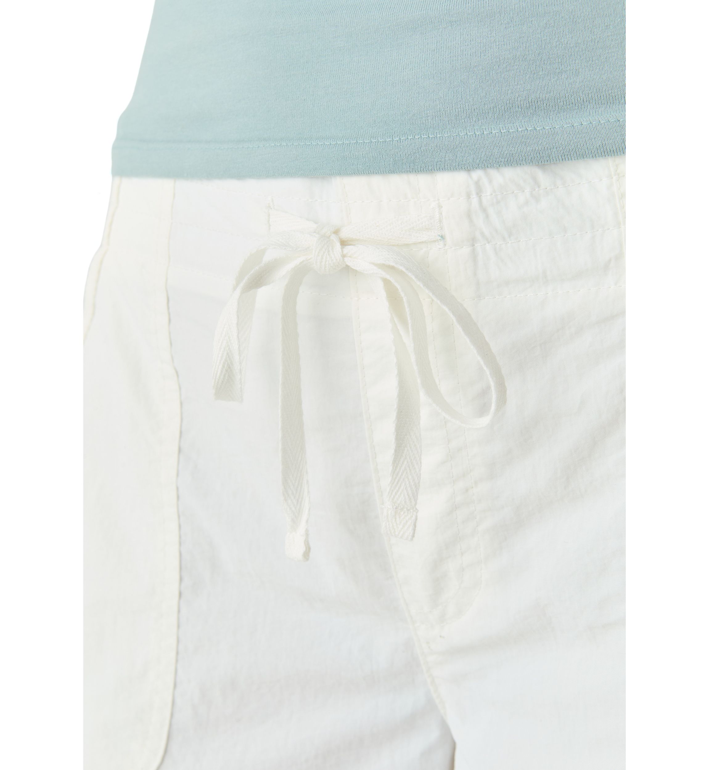 Womens Rib Waist Cargo Pants