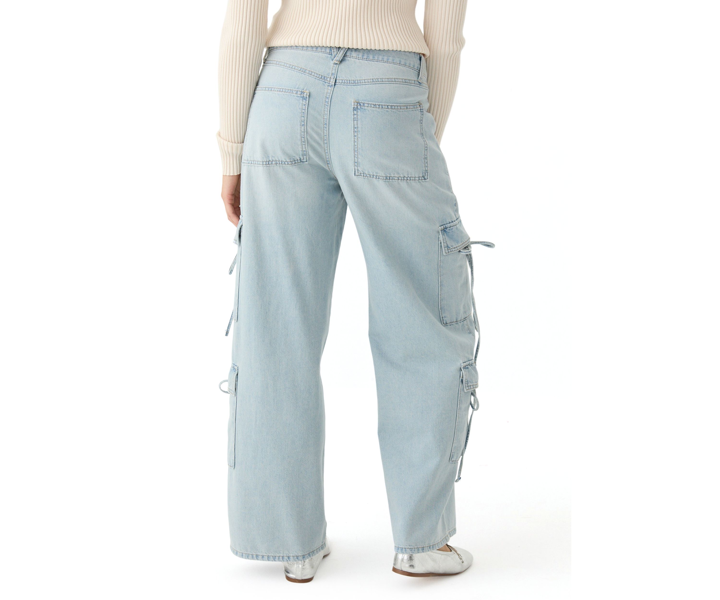 Womens Cargo Jeans with Bows