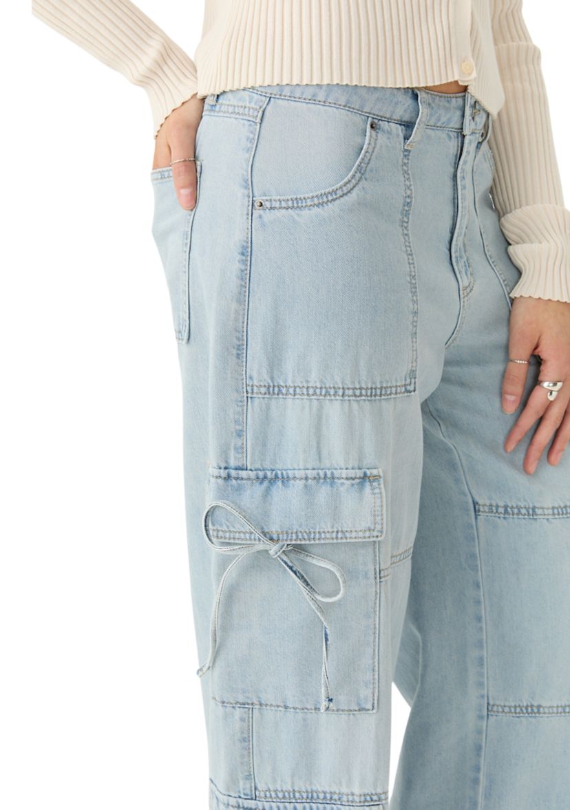 Womens Cargo Jeans with Bows