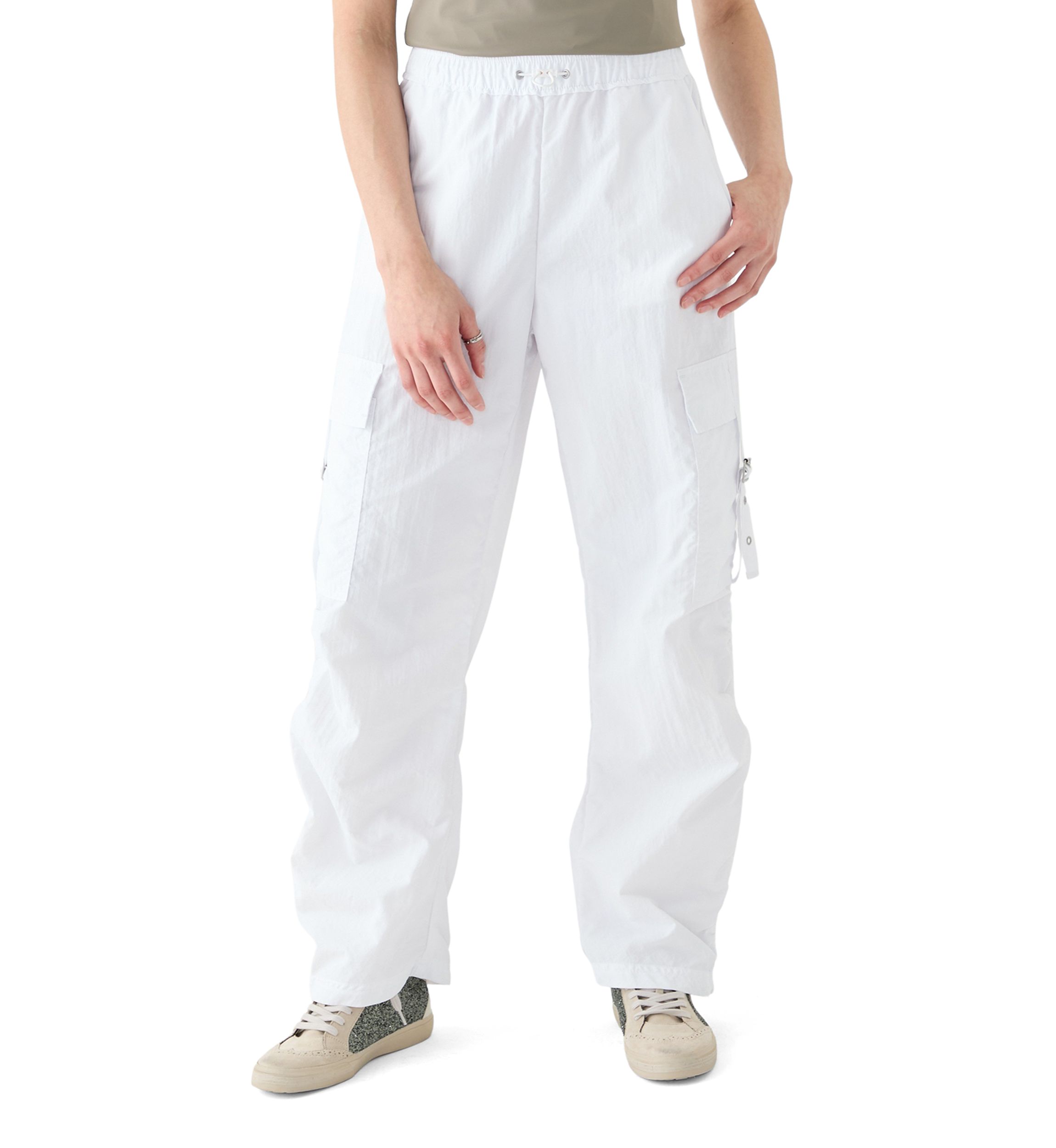Womens Side Ruched Cargo Pants