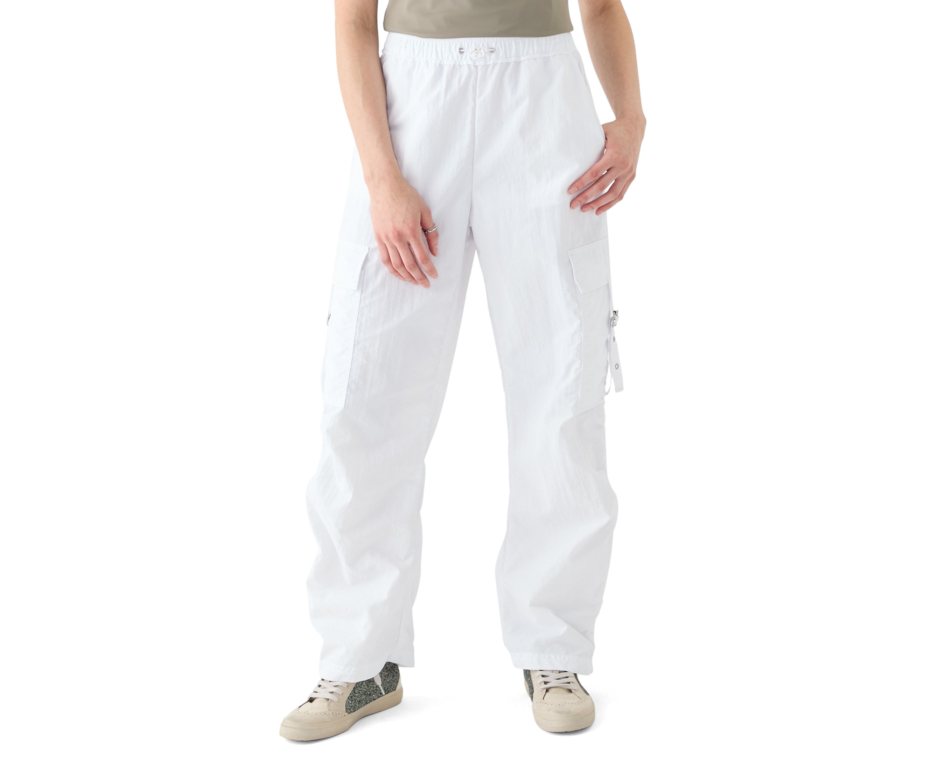 Womens Side Ruched Cargo Pants