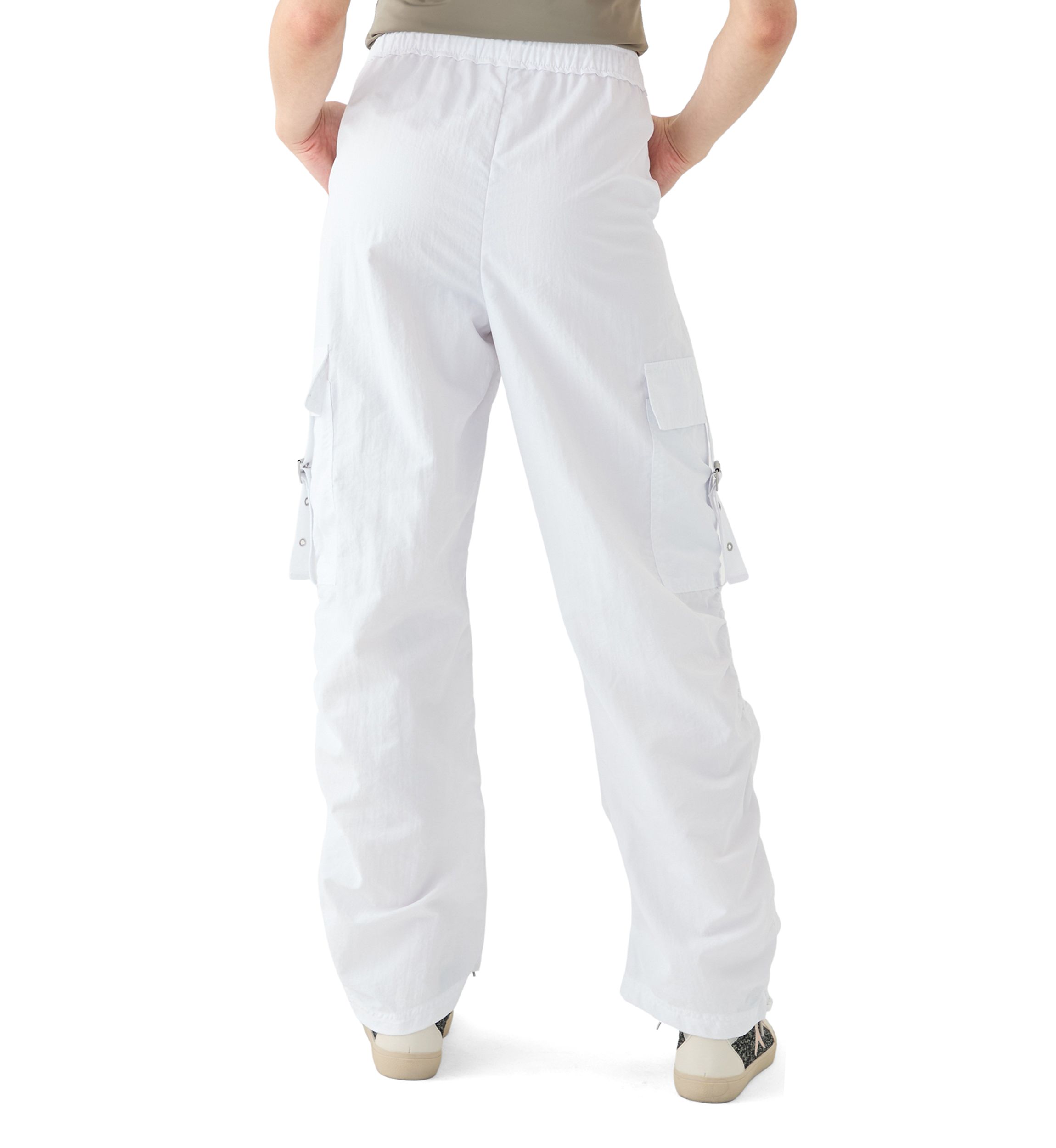 Womens Side Ruched Cargo Pants