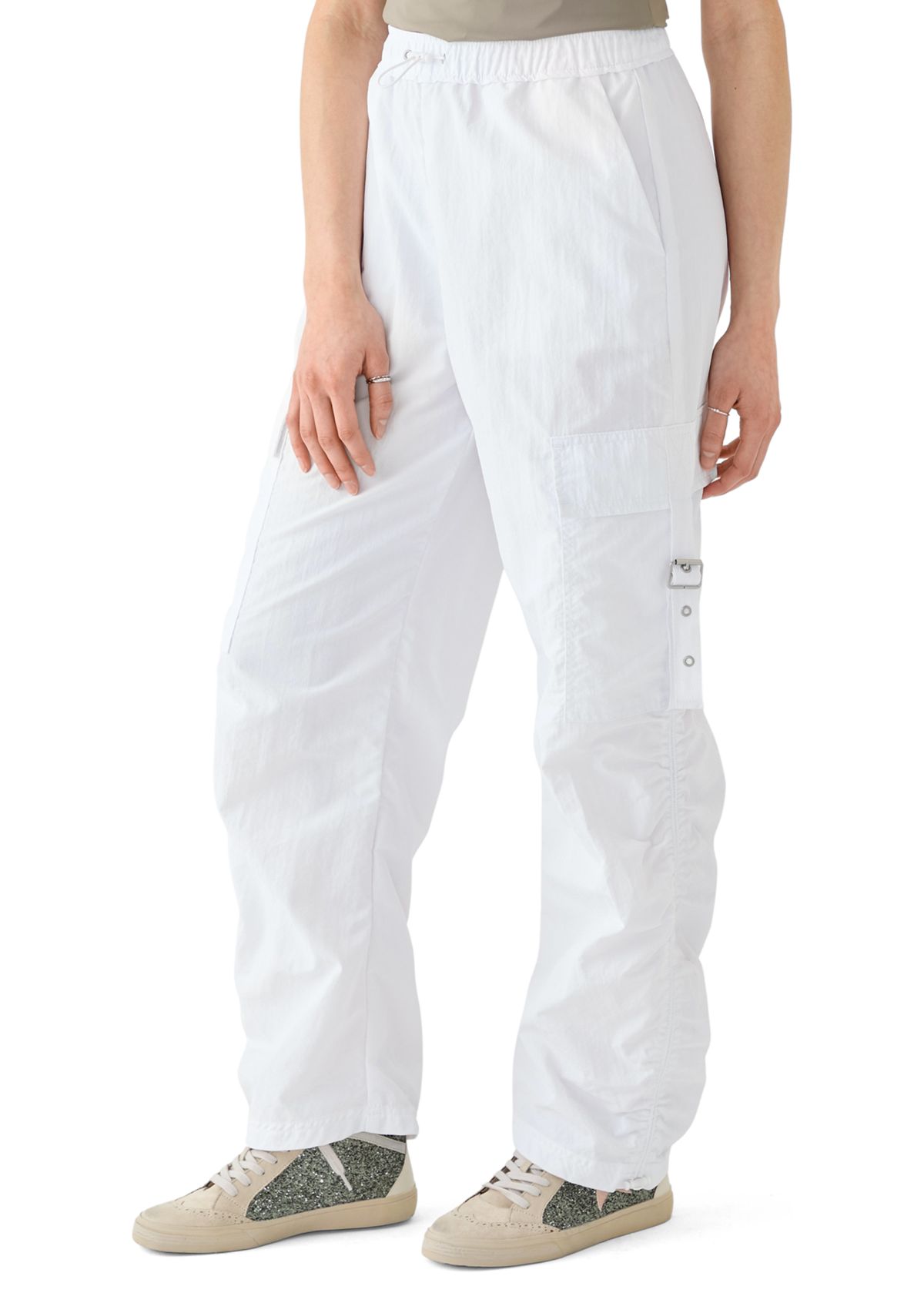 Womens Side Ruched Cargo Pants