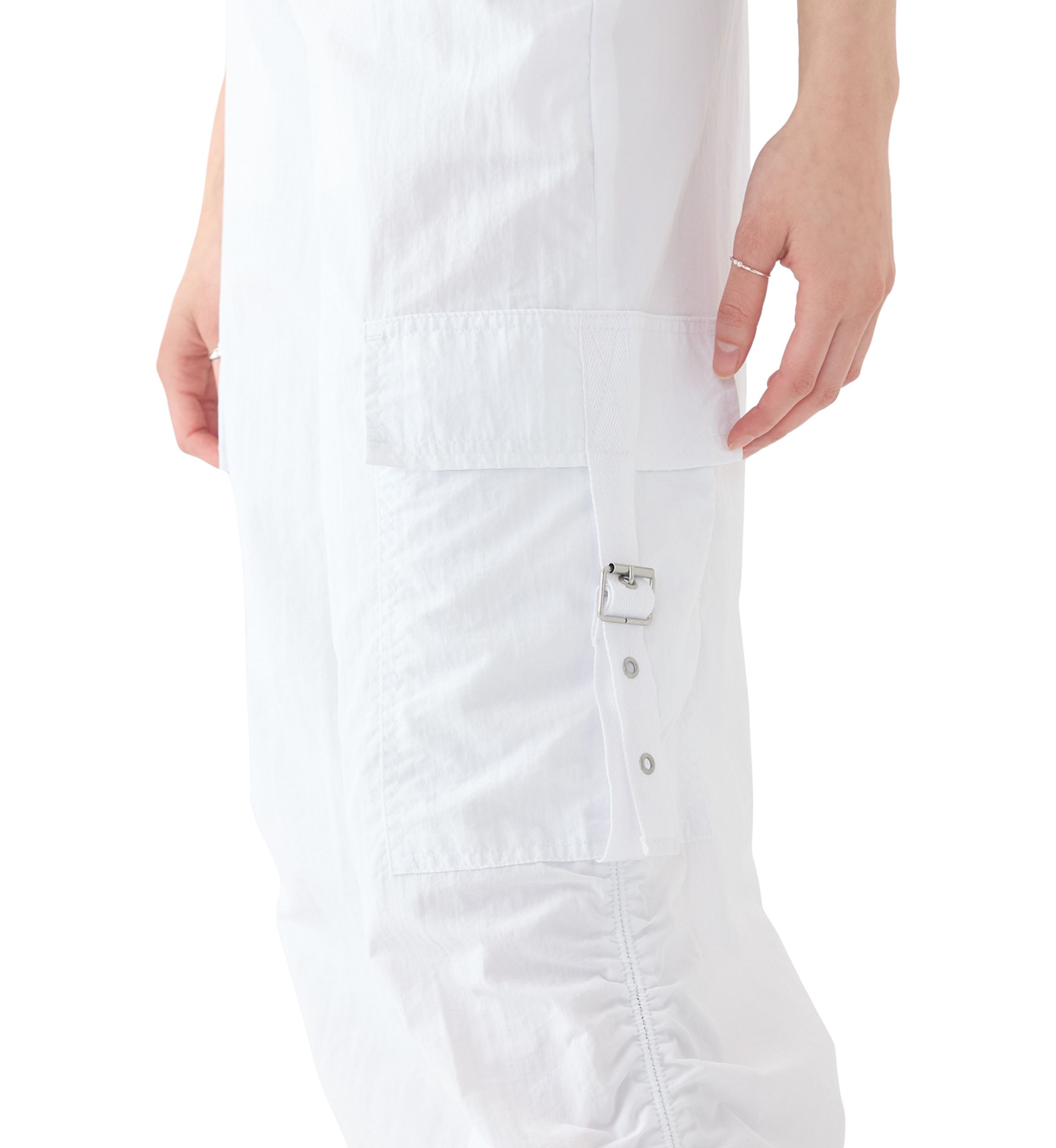 Womens Side Ruched Cargo Pants