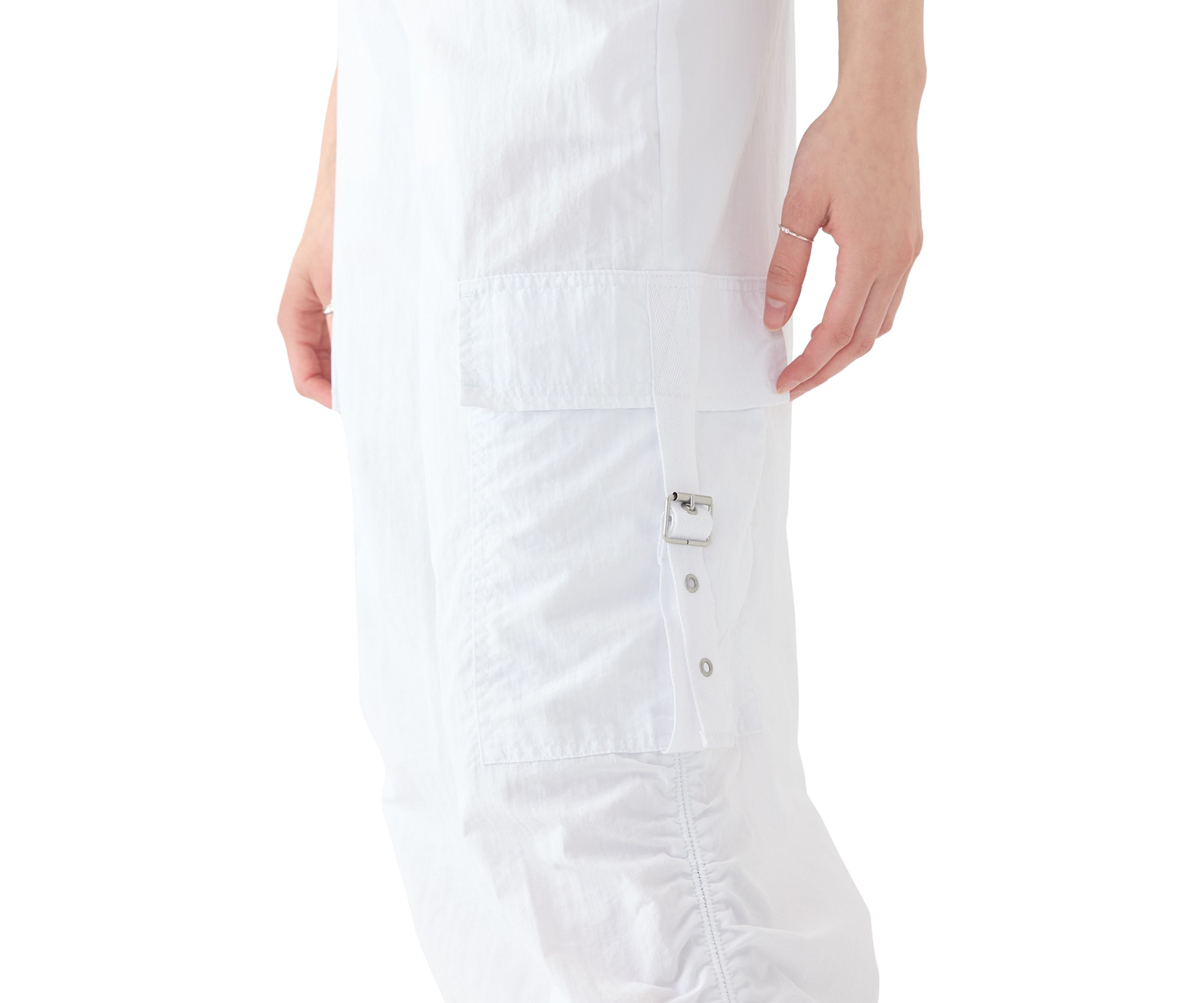 Womens Side Ruched Cargo Pants