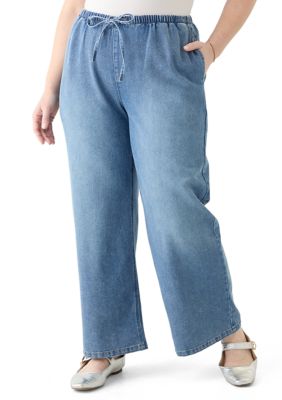 Vanilla Star Women's Plus Size Cozy Pull On Pants