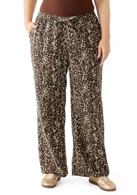 Vanilla Star Women's Plus Size Cozy Wide Leg Jeans, 3X