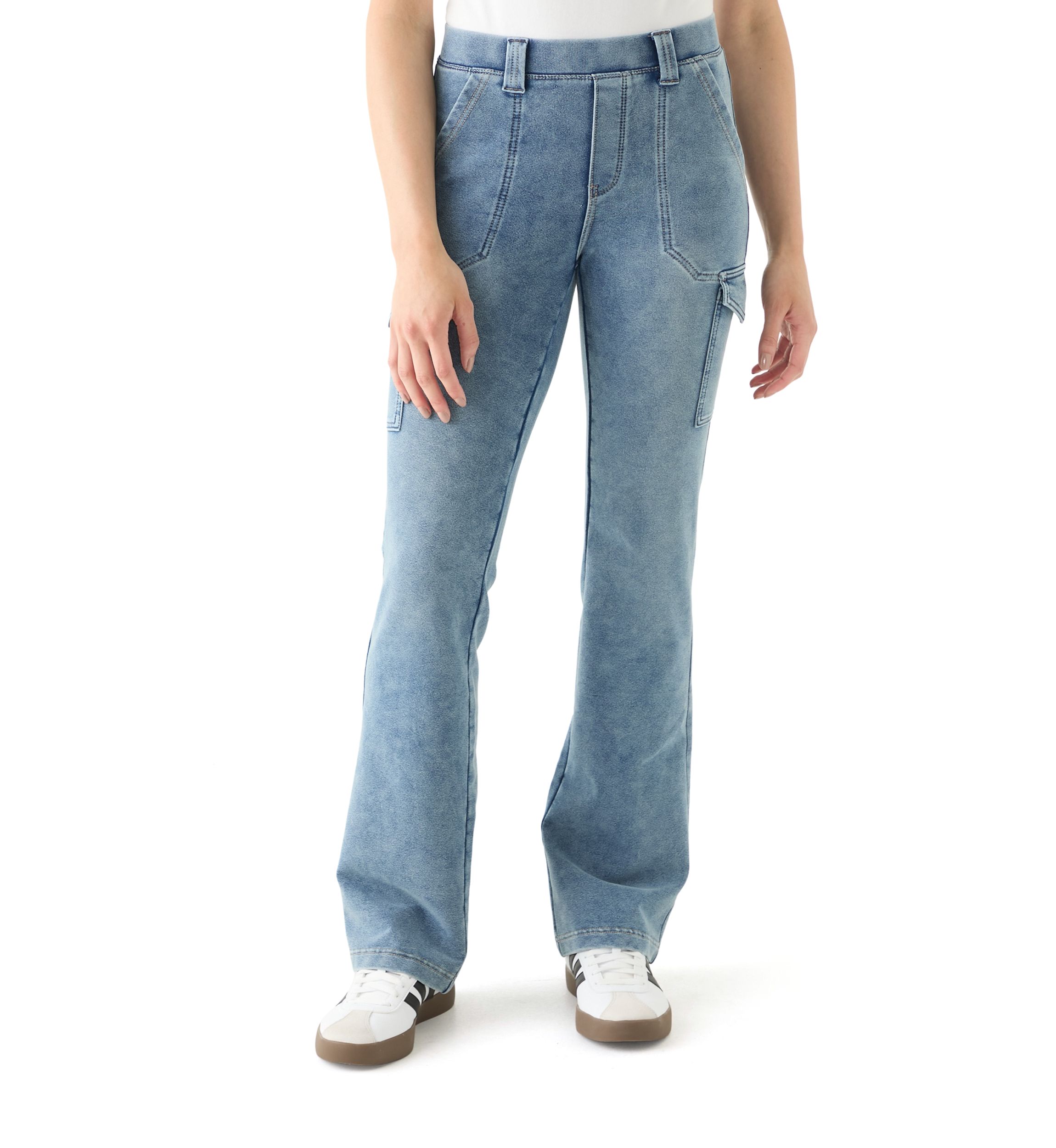 Womens Utility Pull On Flare Pants