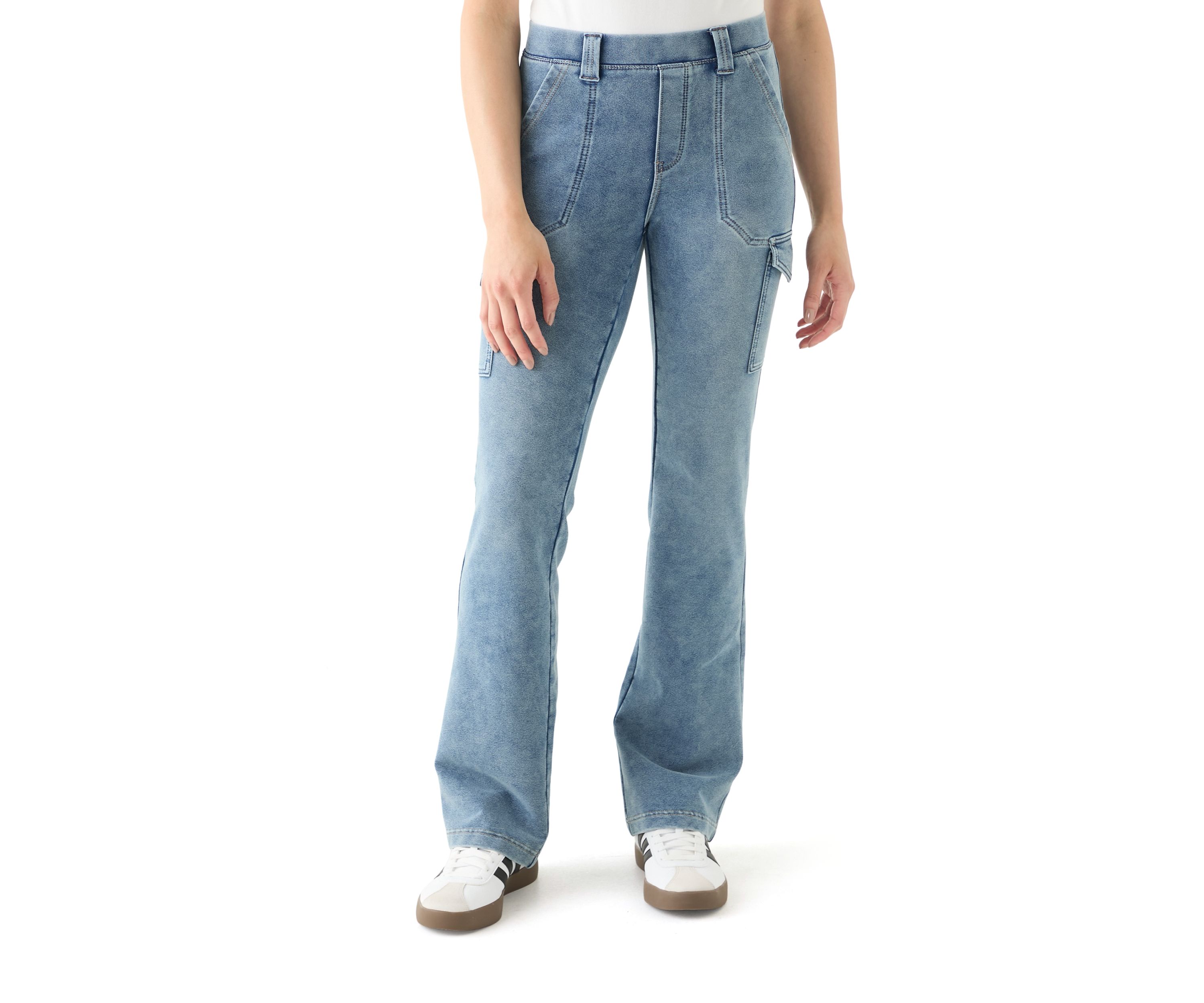 Womens Utility Pull On Flare Pants