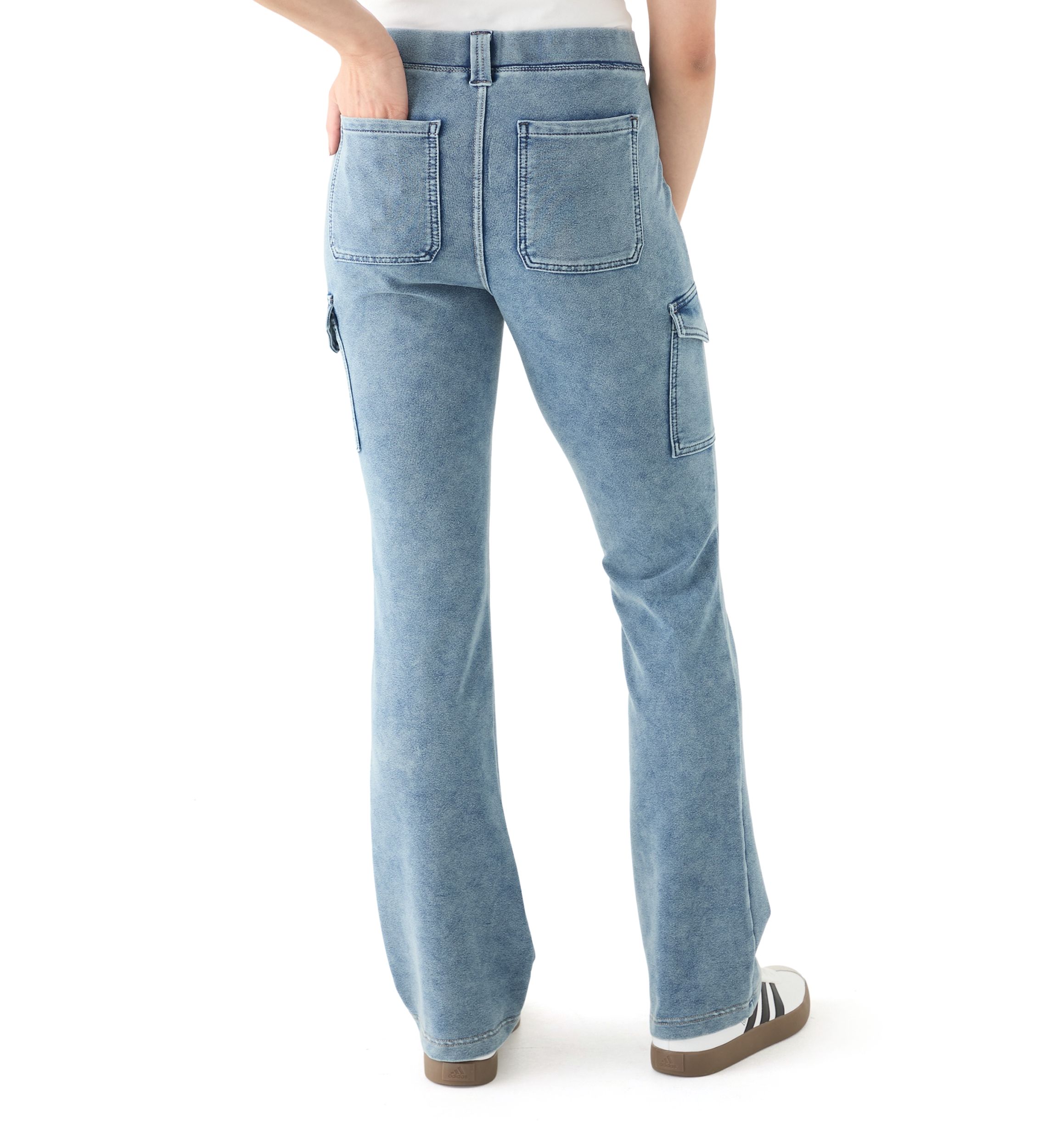 Womens Utility Pull On Flare Pants