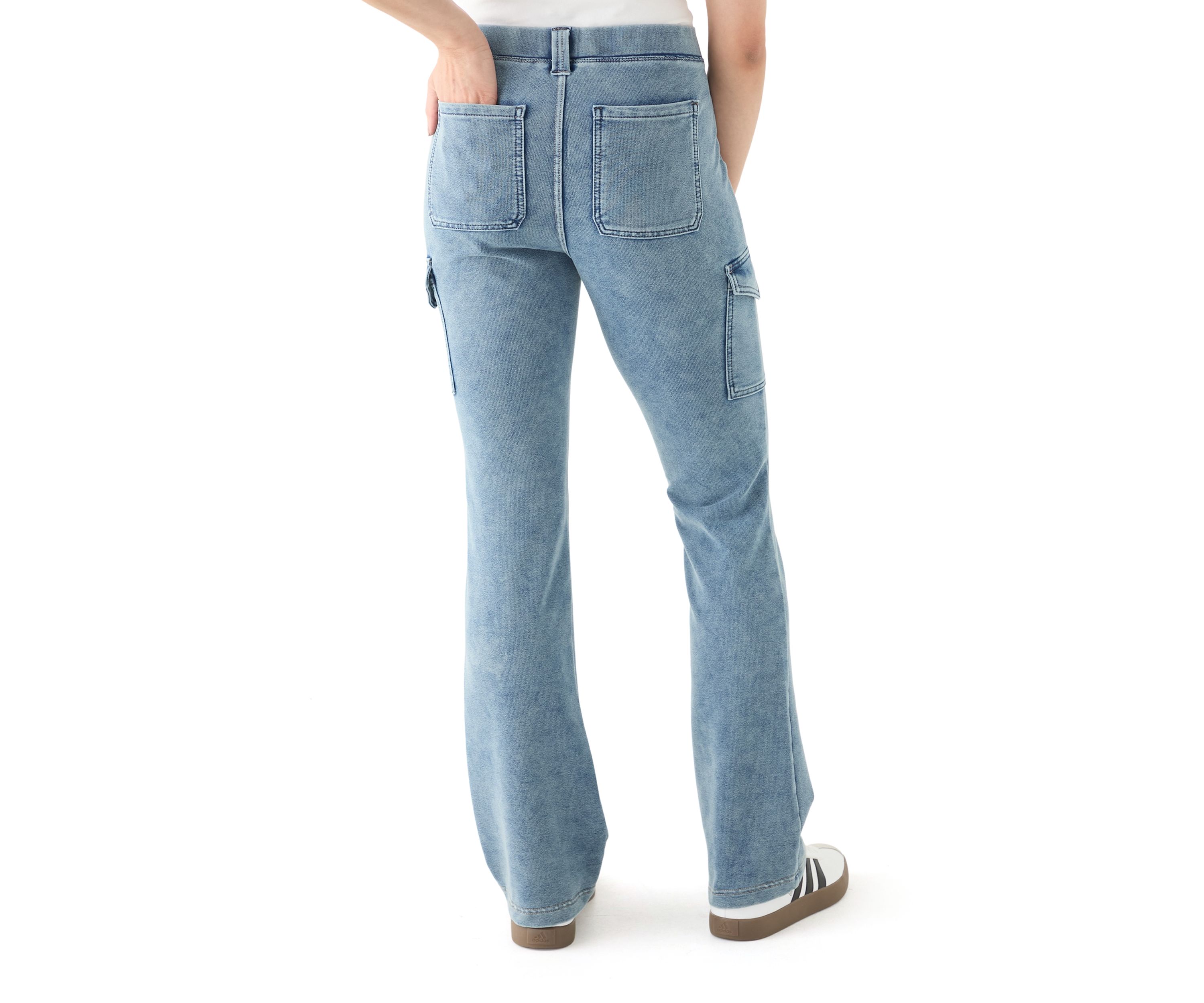 Womens Utility Pull On Flare Pants