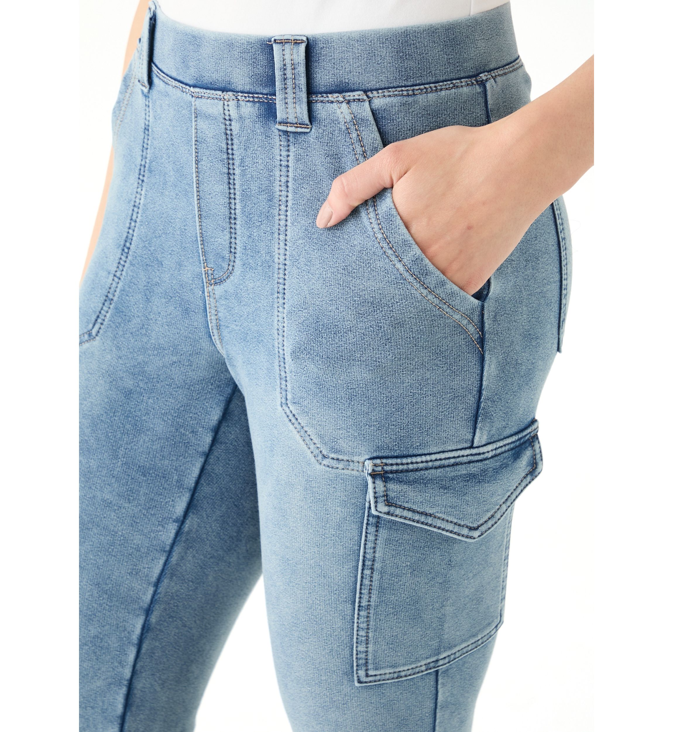 Womens Utility Pull On Flare Pants