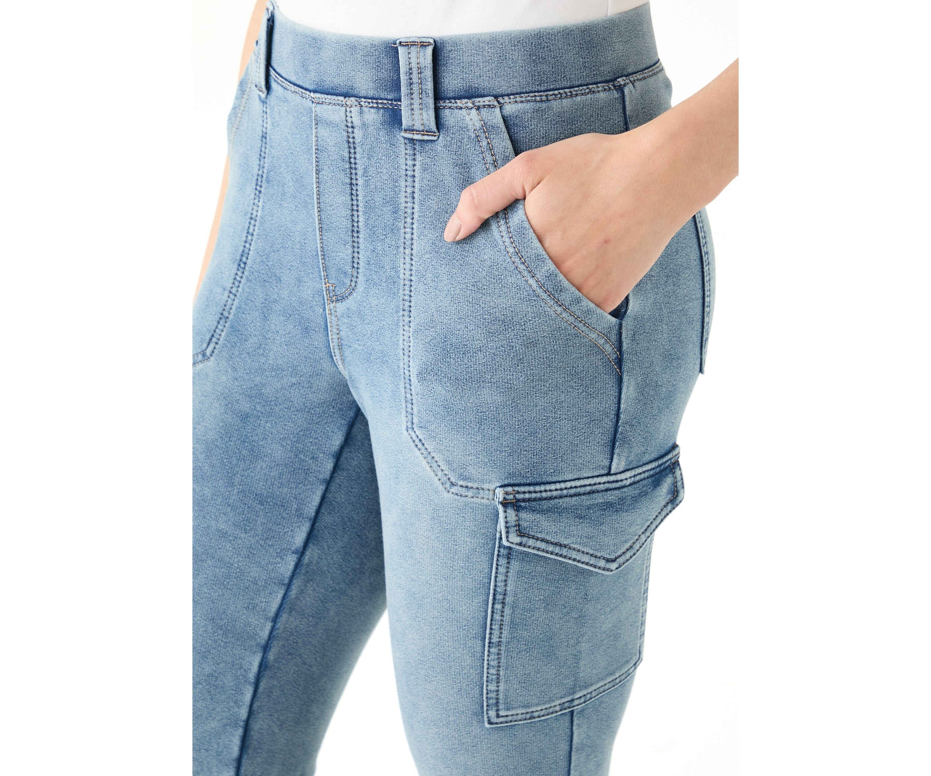 Womens Utility Pull On Flare Pants