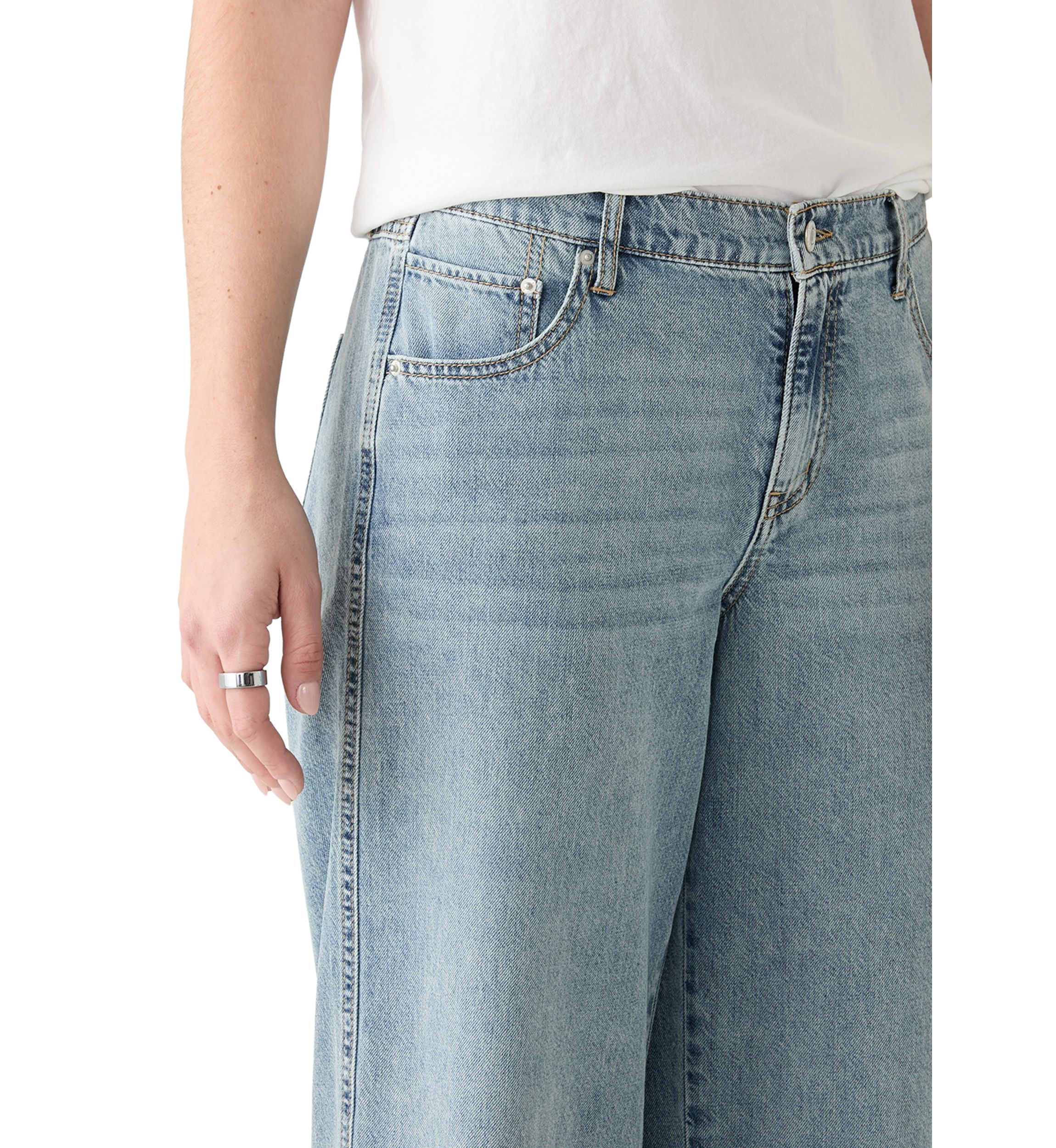 Womens Wide Leg Jeans