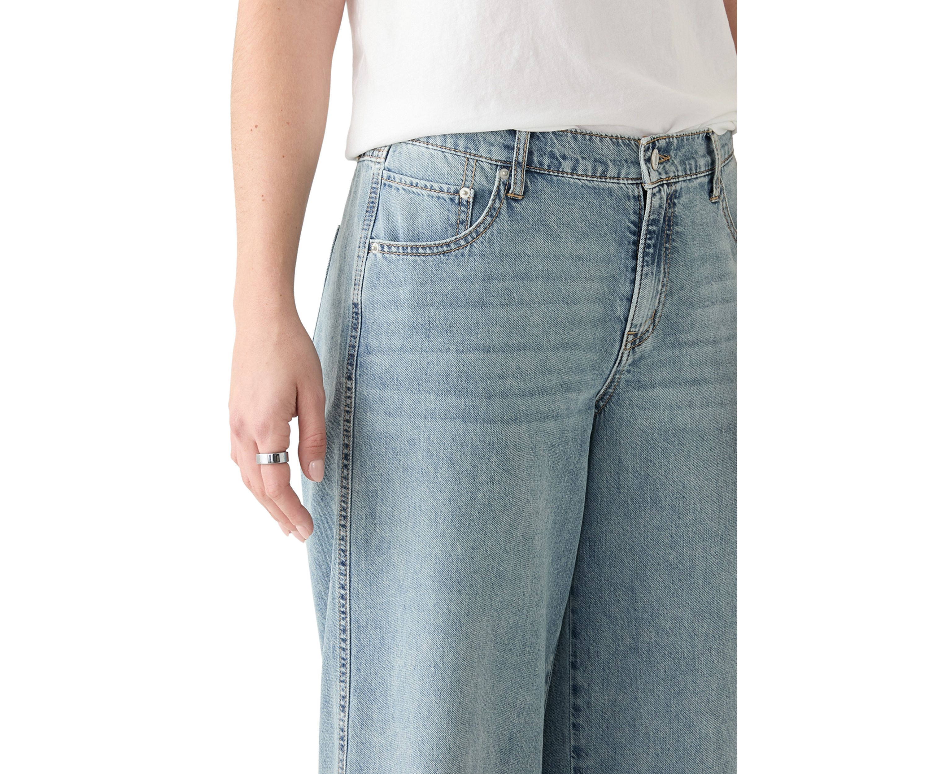 Womens Wide Leg Jeans