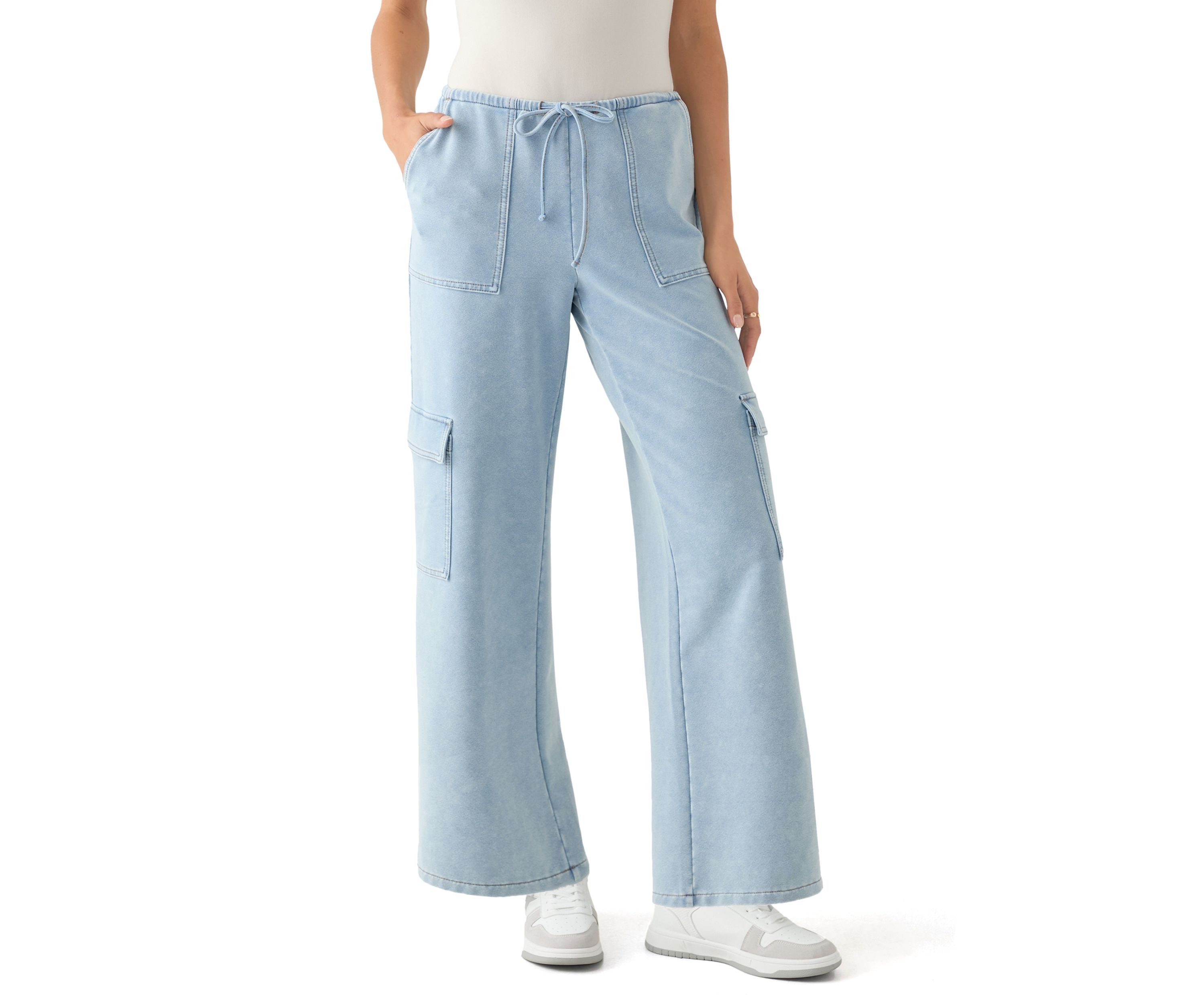 Womens Mini Waist Porkchop Pocket Pants