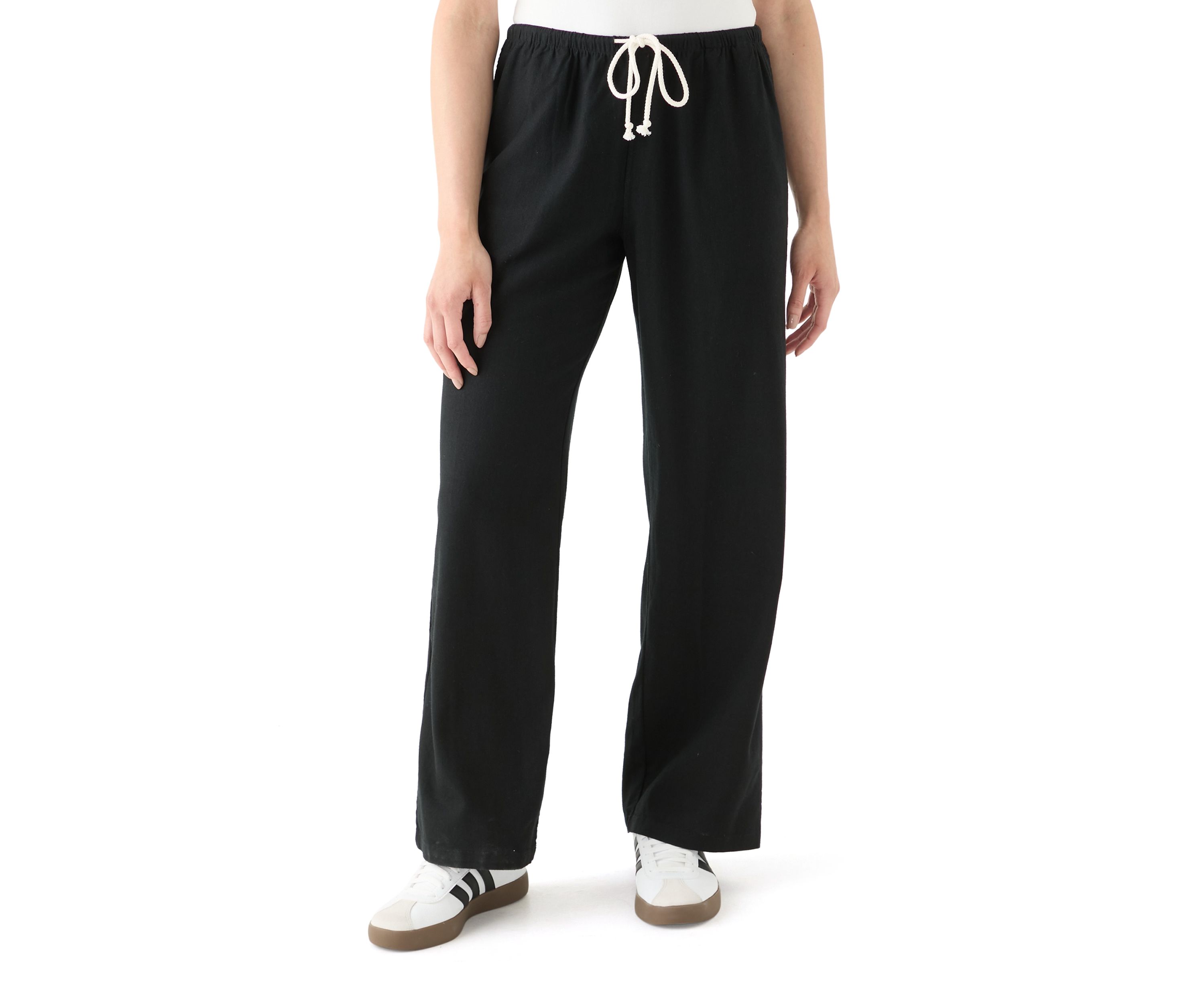 Womens Linen Drawstring Pants
