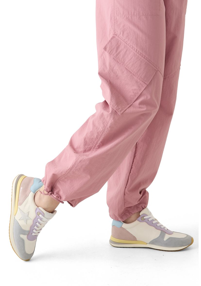 Womens Angled Pocket Cargo Parachute Pants