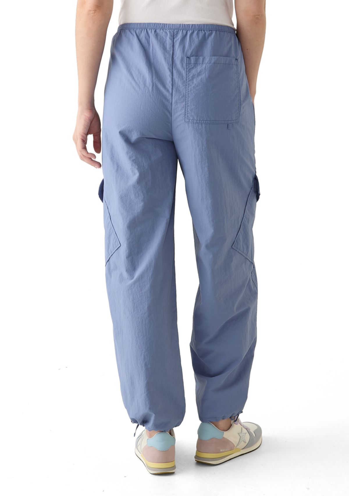 Womens Angled Cargo Parachute Pants