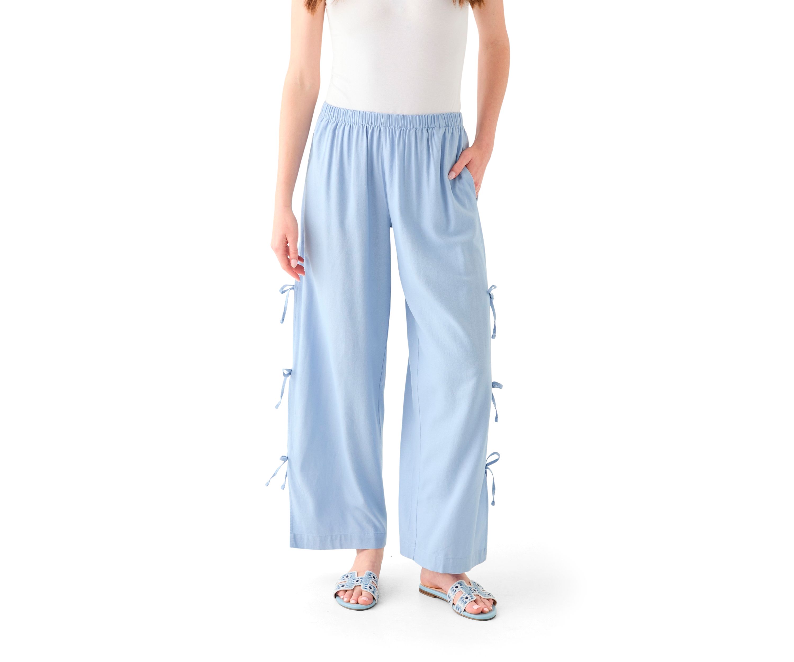 Womens Bow Ties Pull On Pants