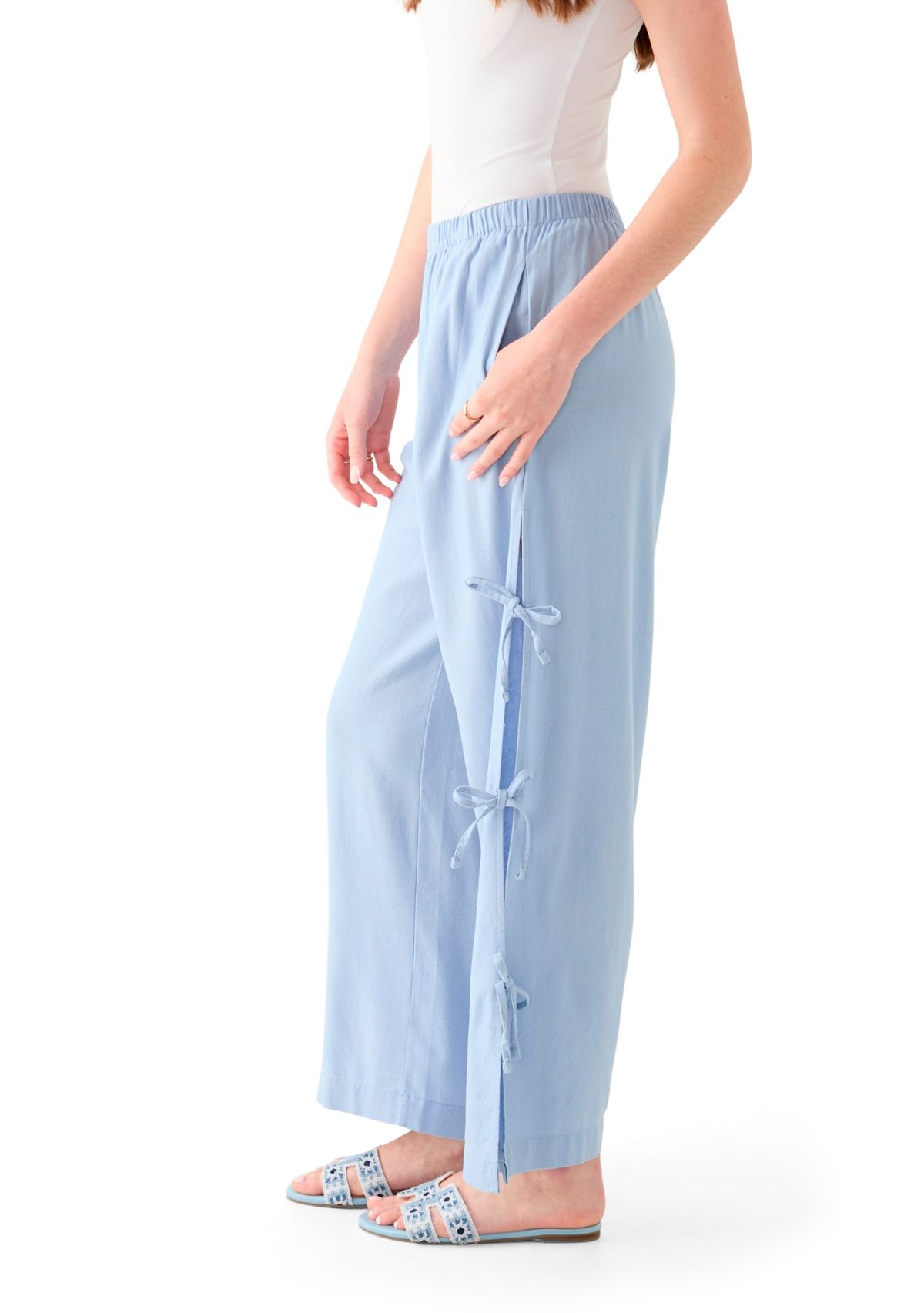 Womens Bow Ties Pull On Pants