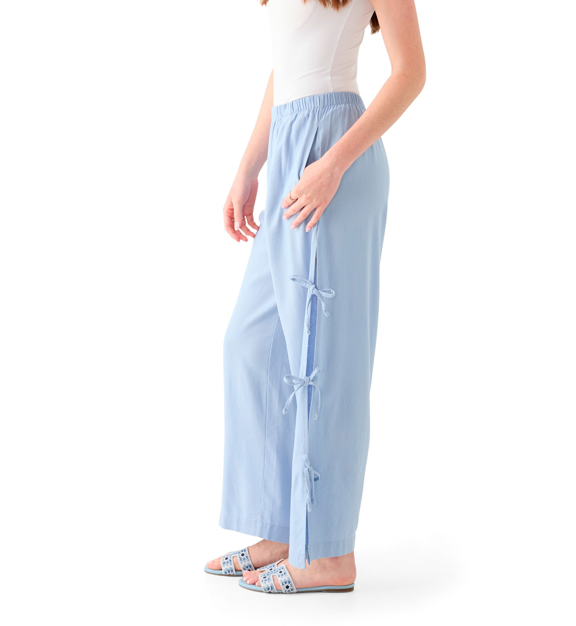 Womens Bow Ties Pull On Pants