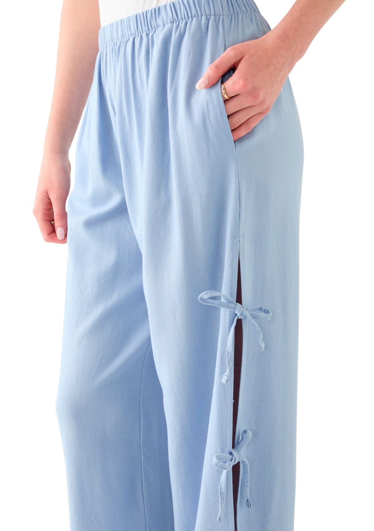 Womens Bow Ties Pull On Pants