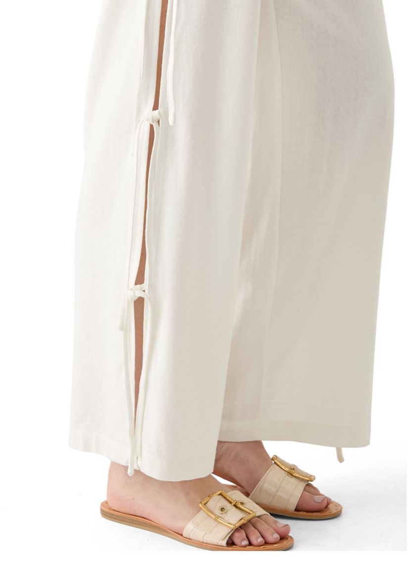 Womens Bow Ties Pull On Pants