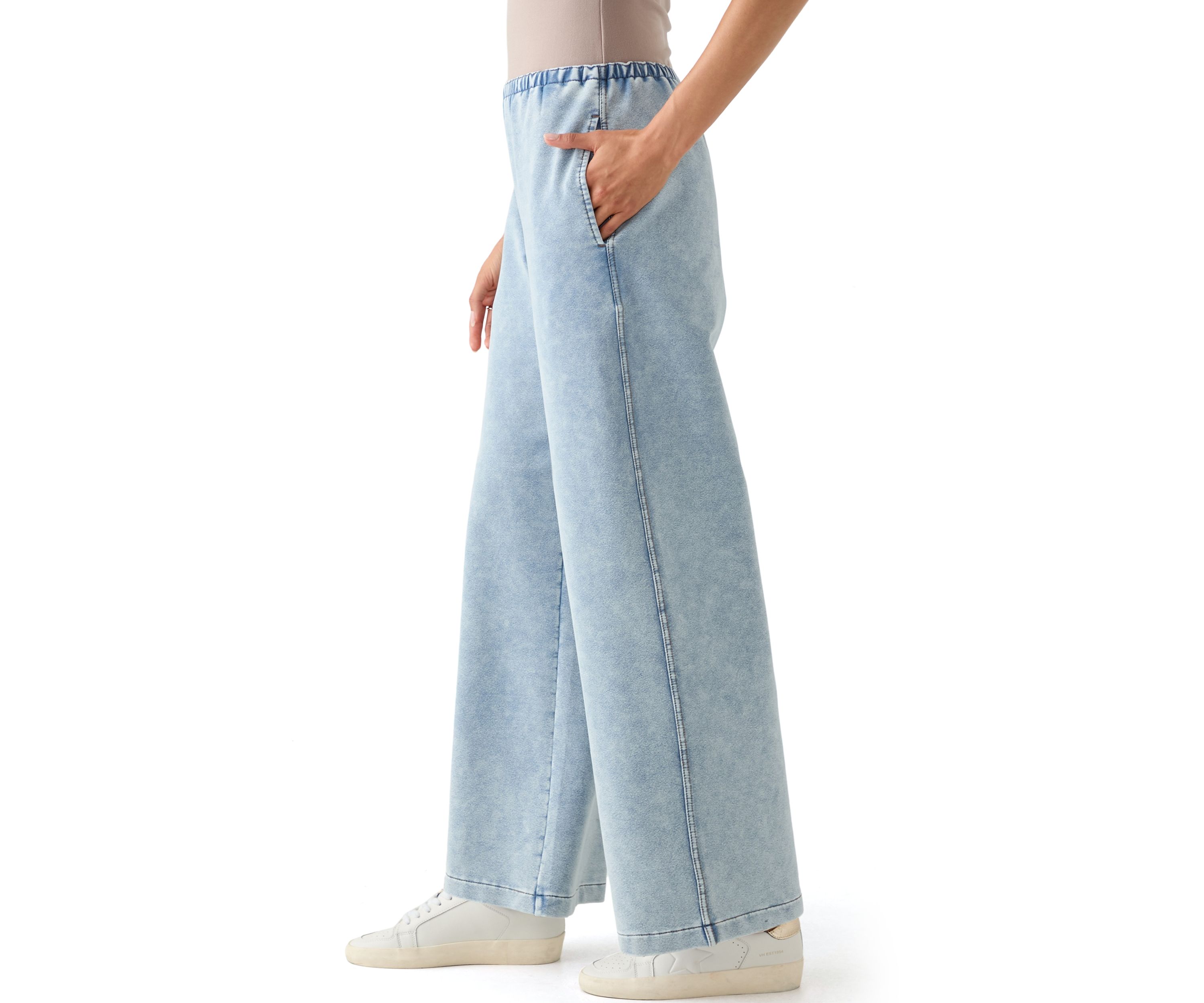 Womens Mini Waistband Pull On Pants 