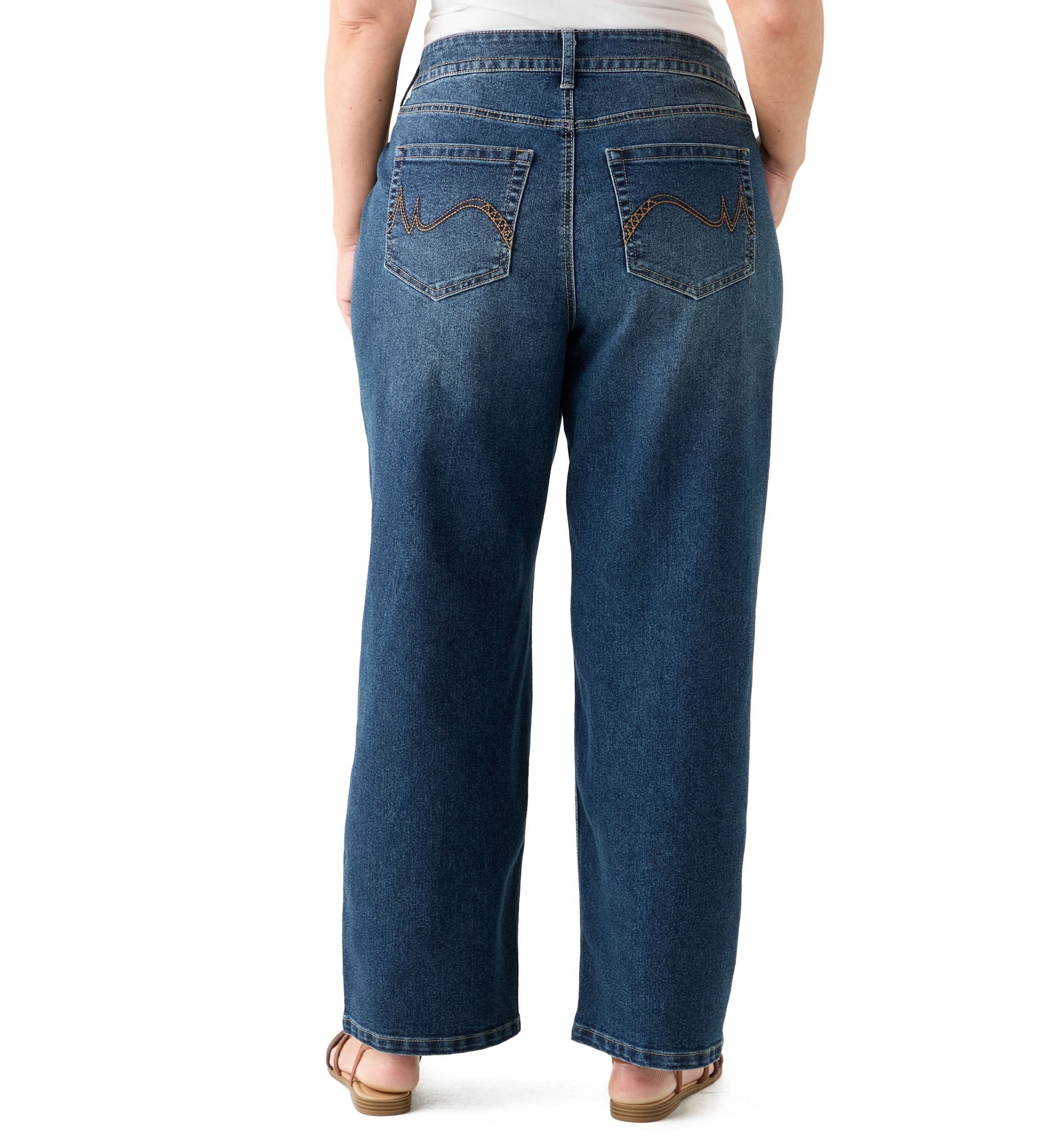 Plus Size Relaxed Straight Leg Jeans