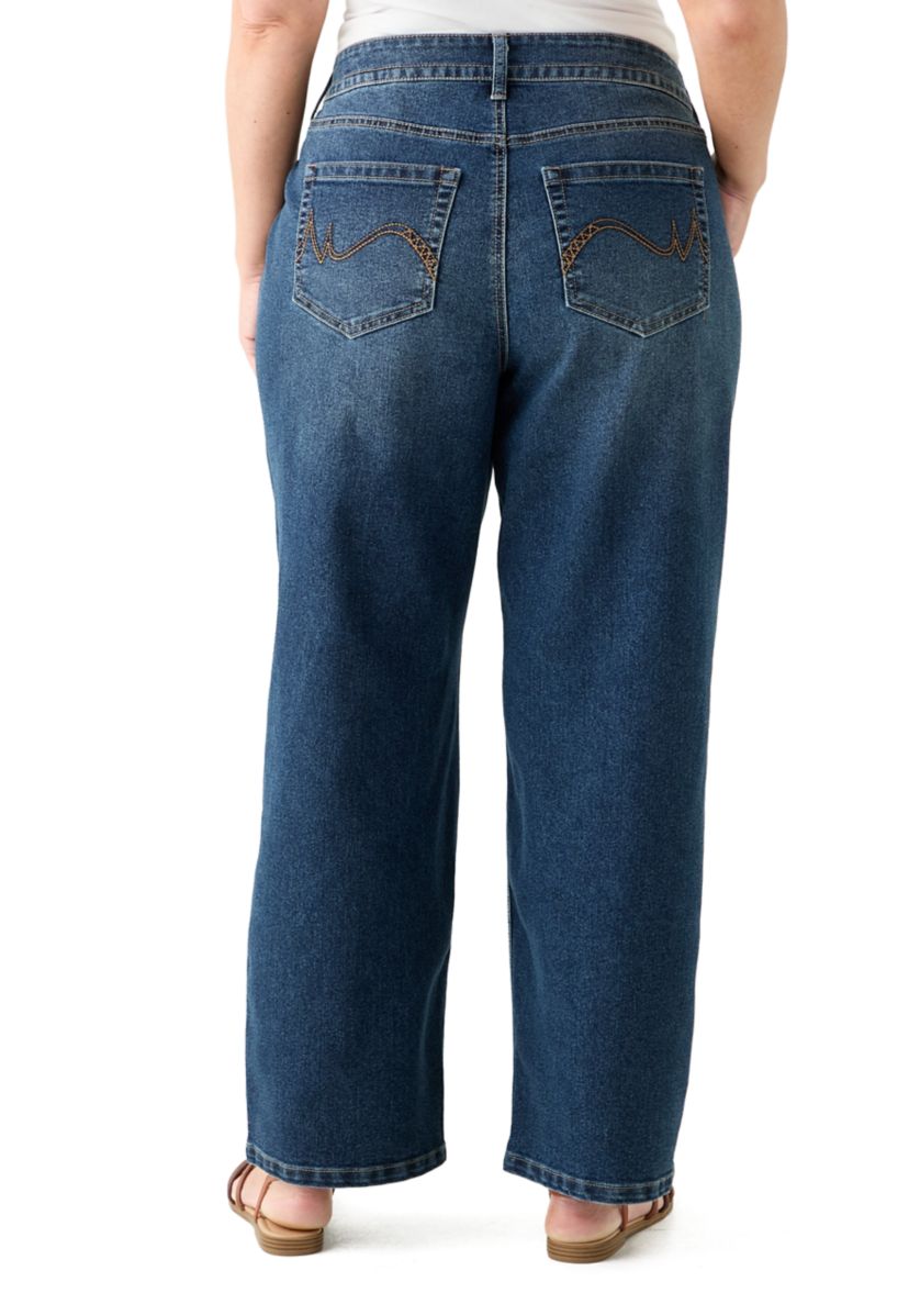 Plus Size Relaxed Straight Leg Jeans