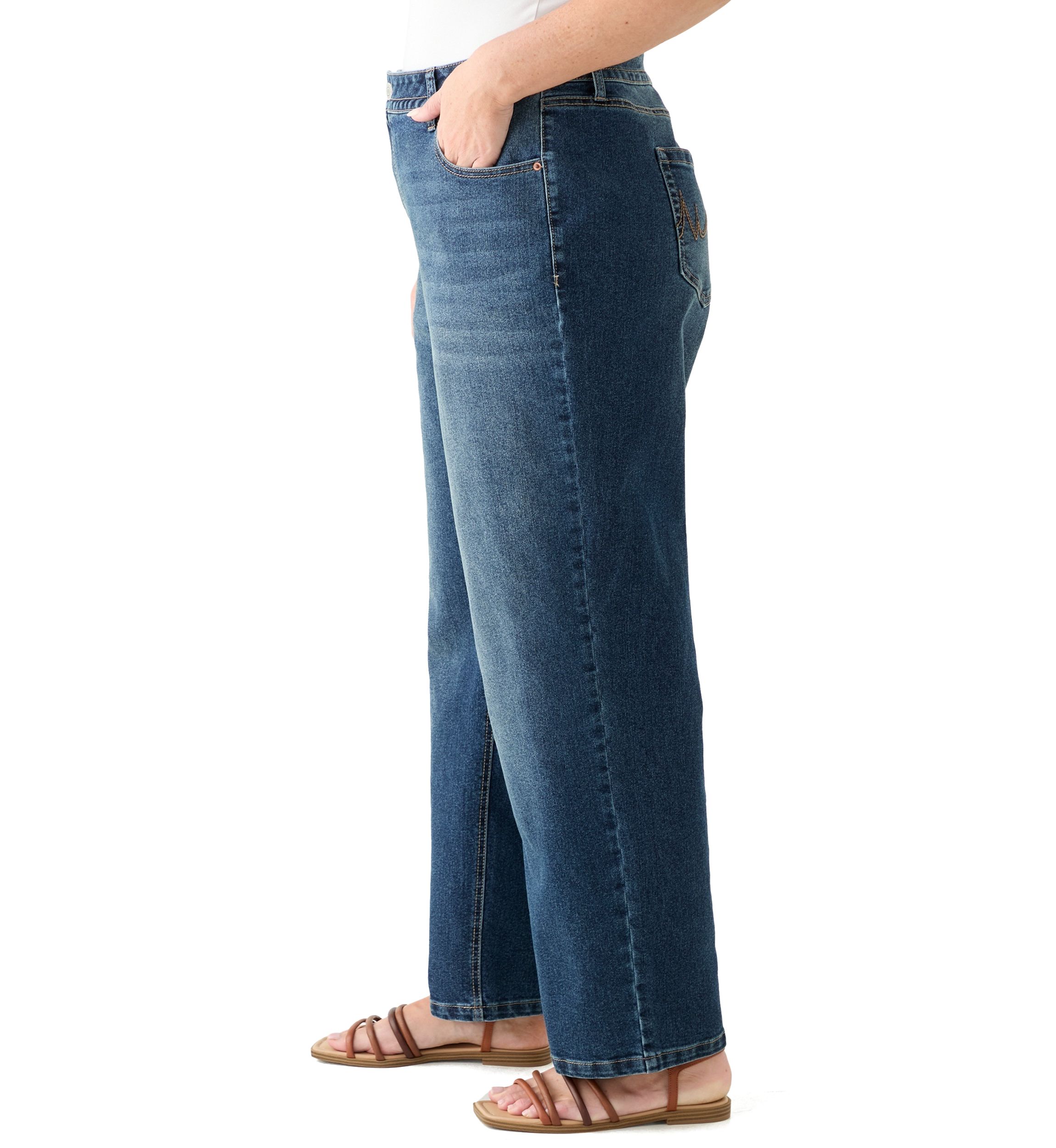 Plus Size Relaxed Straight Leg Jeans
