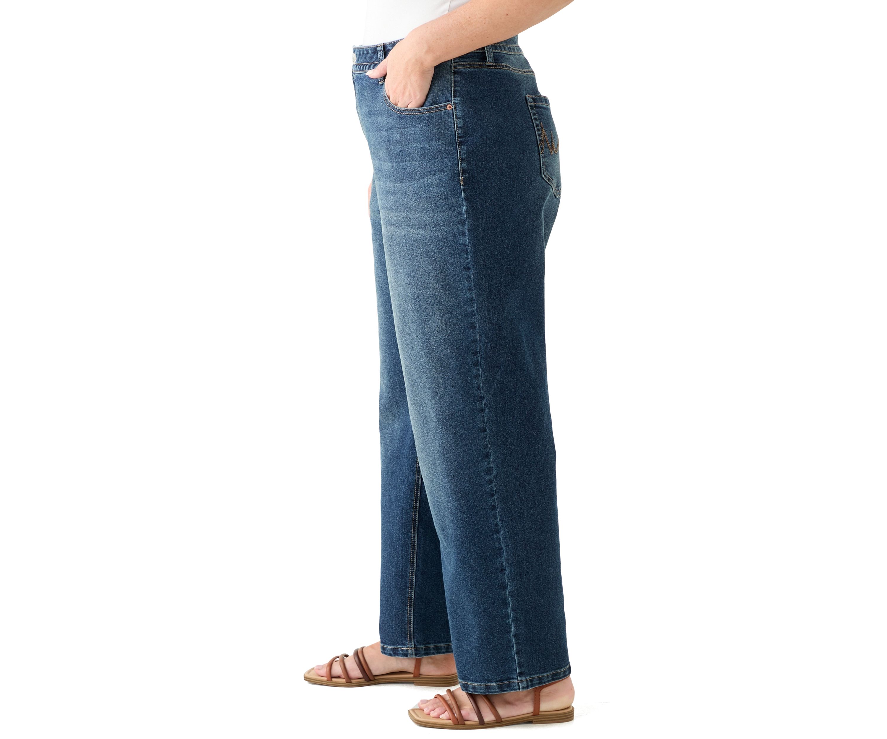 Plus Size Relaxed Straight Leg Jeans