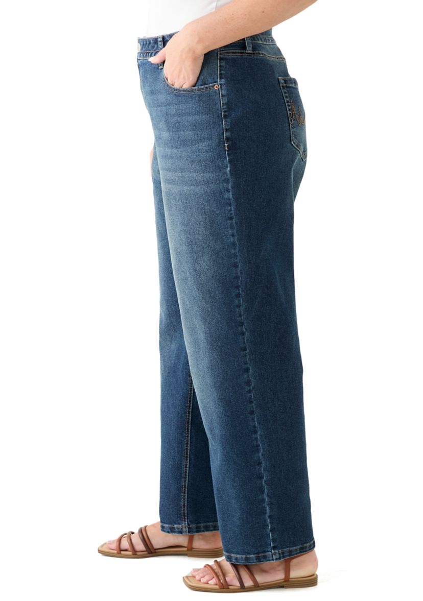 Plus Size Relaxed Straight Leg Jeans