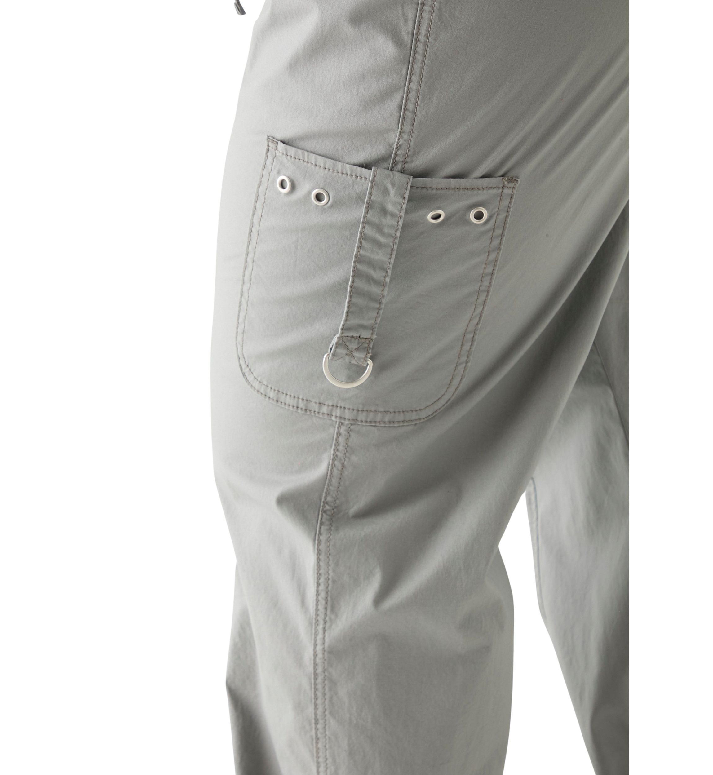 Plus Size Ribbed Waist Poplin Utility Pants