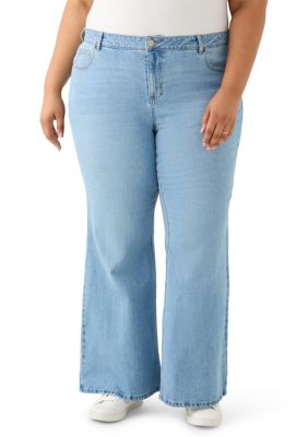 Vanilla Star Women's Plus Size Cozy Pull On Jeans, 22