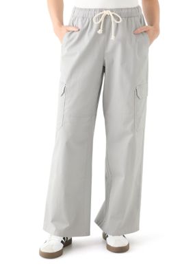 Vanilla Star Women's A-Line Poplin Wide Leg Pants, Small