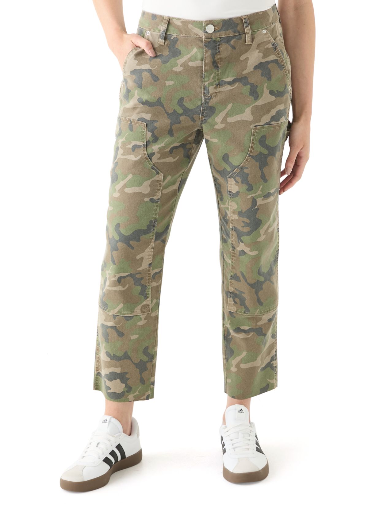 Womens Utility Straight Ankle Pants