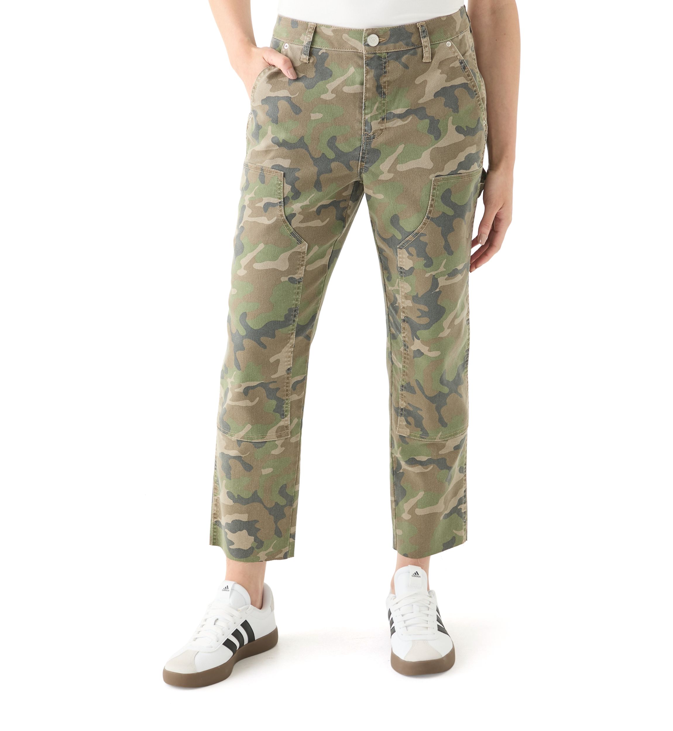 Womens Utility Straight Ankle Pants