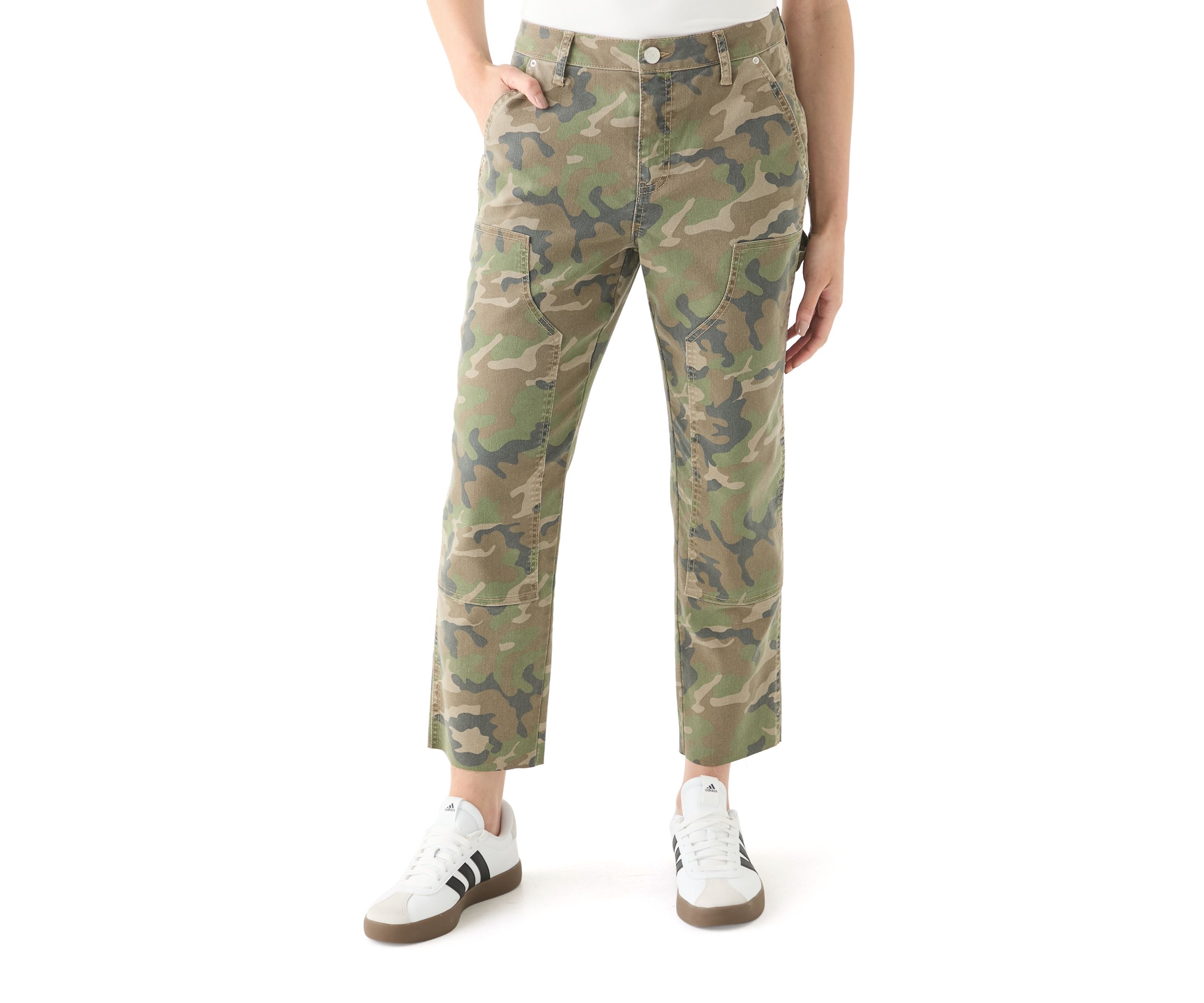 Womens Utility Straight Ankle Pants