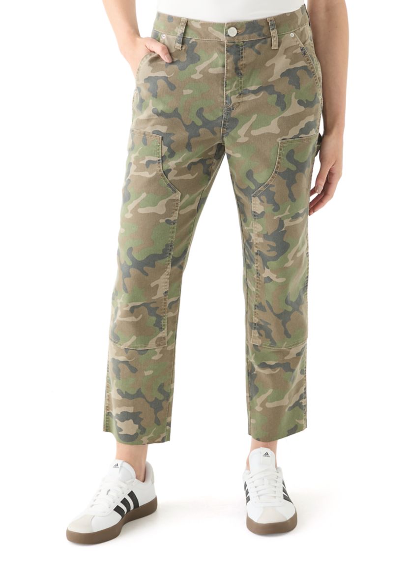 Womens Utility Straight Ankle Pants