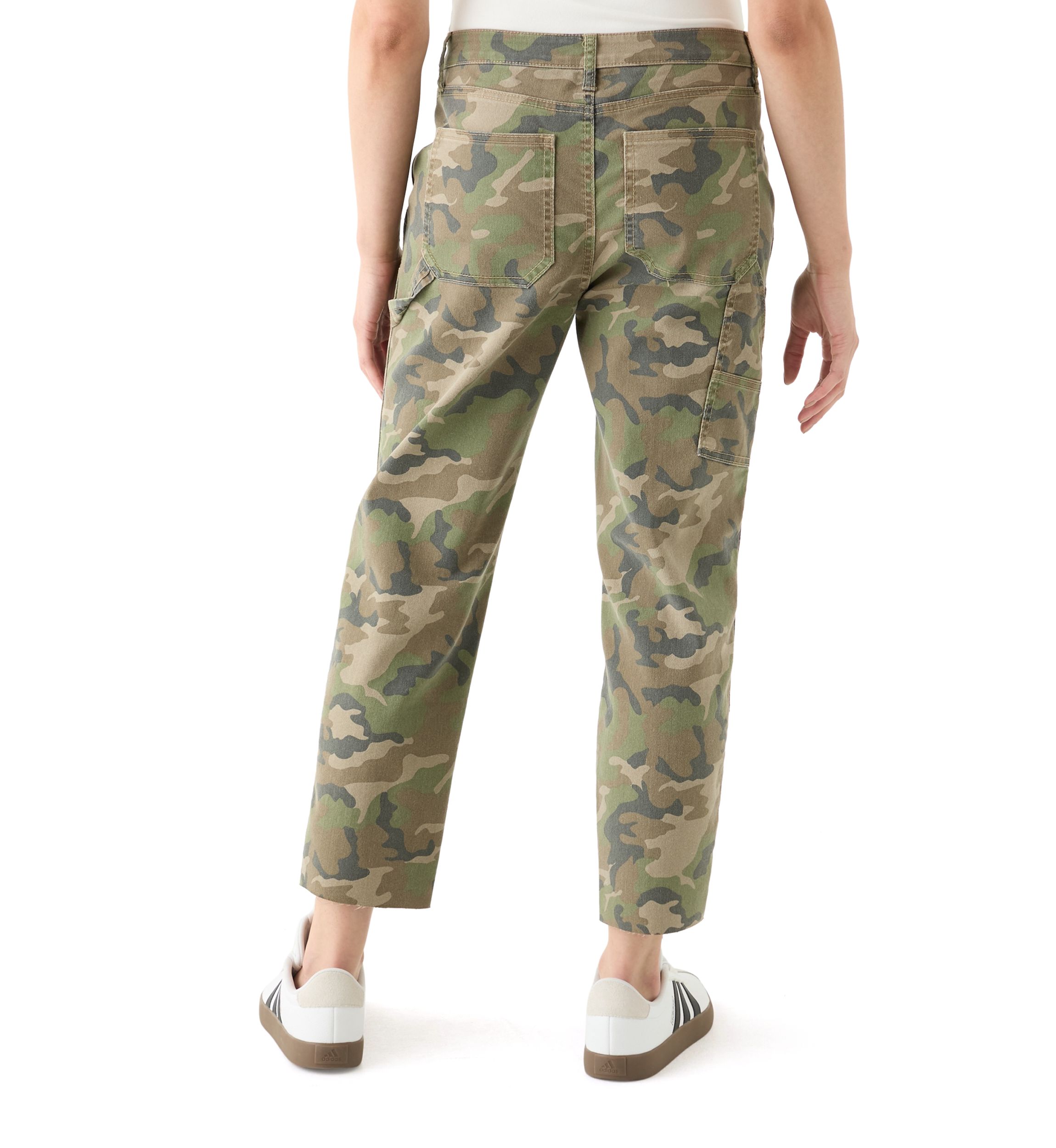 Womens Utility Straight Ankle Pants