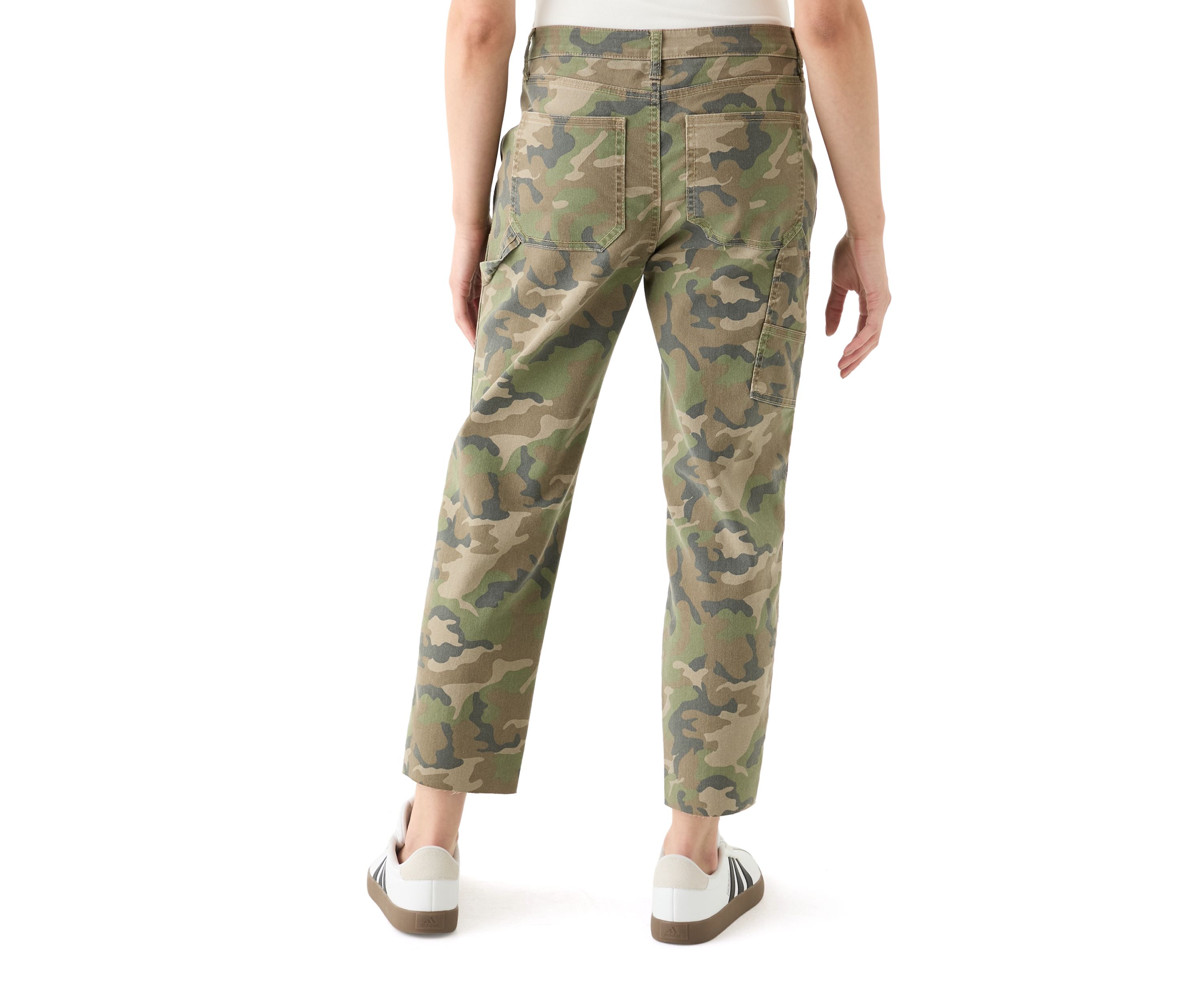 Womens Utility Straight Ankle Pants