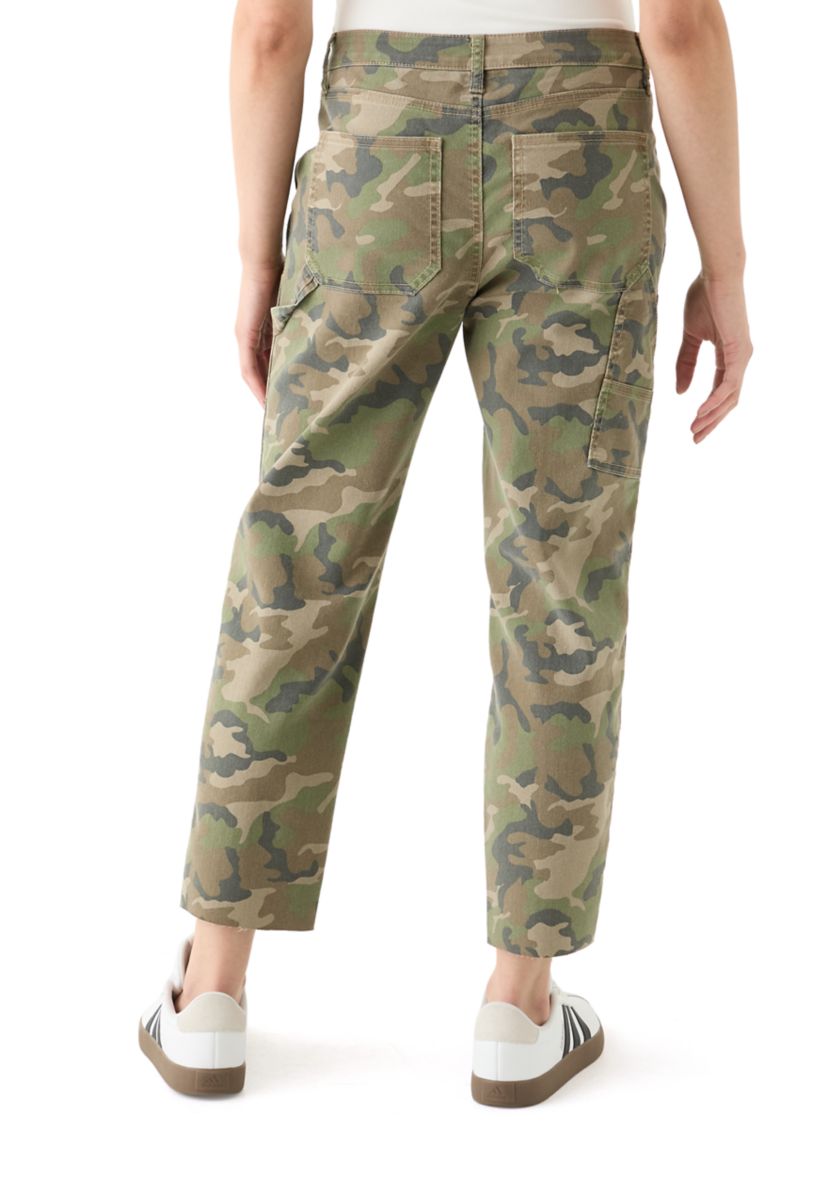Womens Utility Straight Ankle Pants