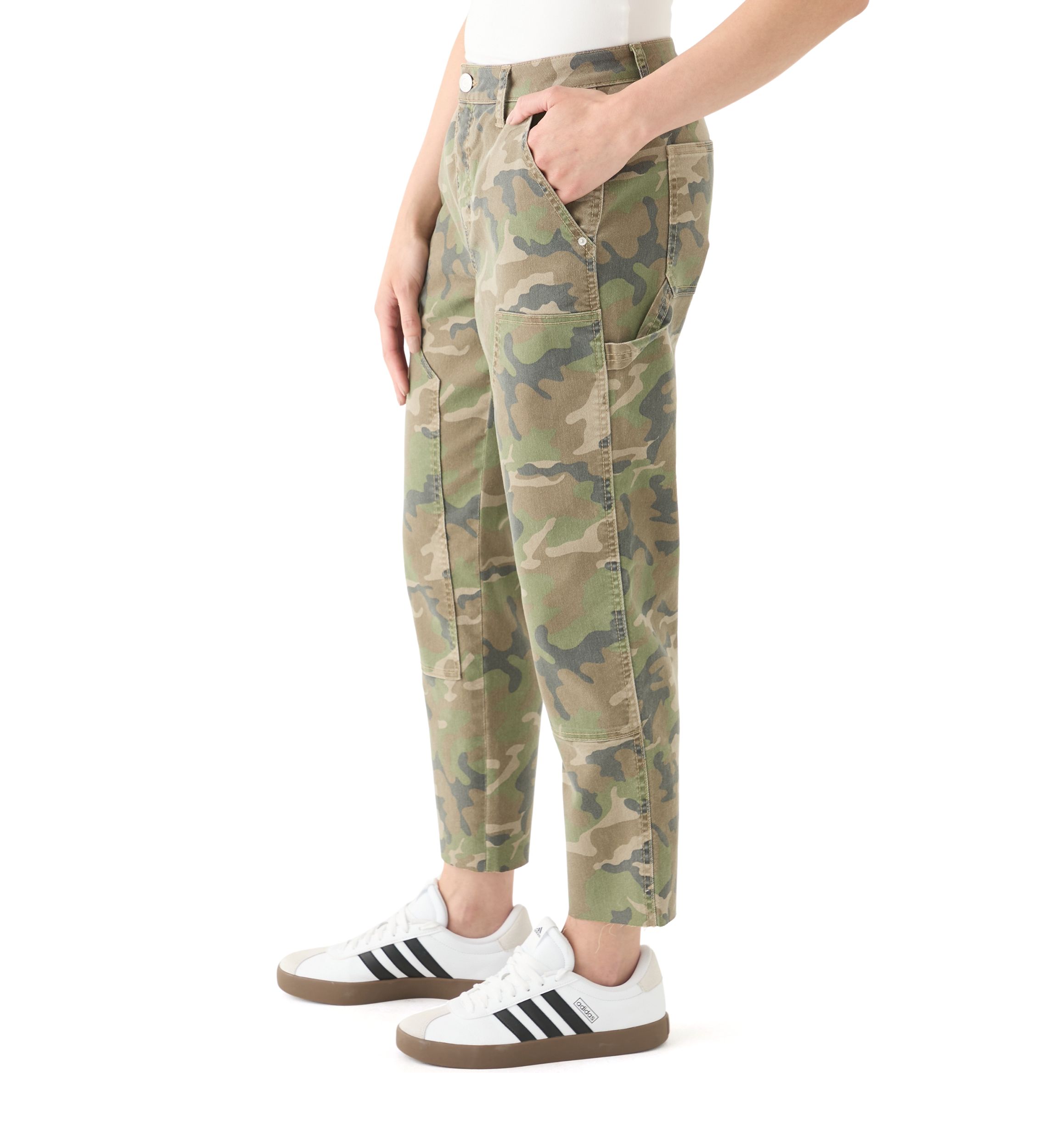 Womens Utility Straight Ankle Pants
