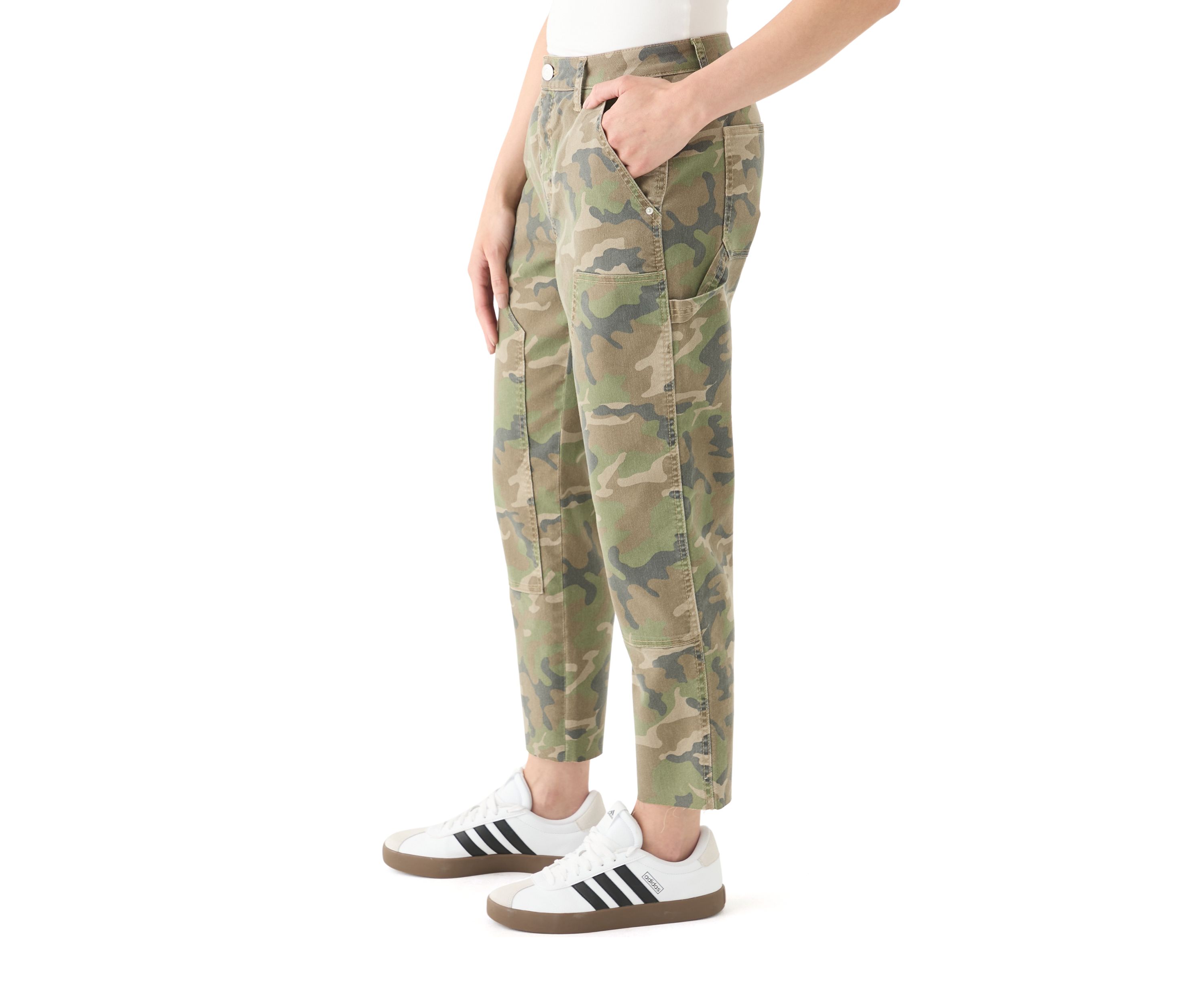 Womens Utility Straight Ankle Pants