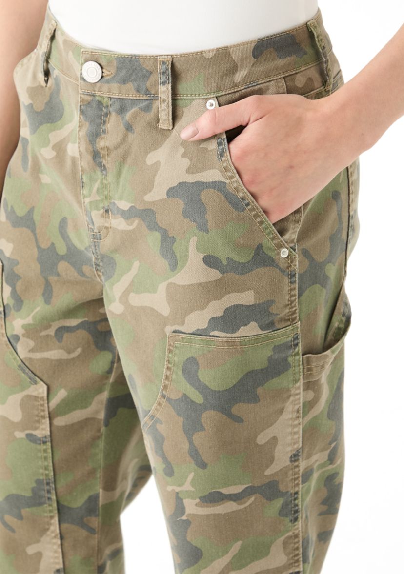 Womens Utility Straight Ankle Pants