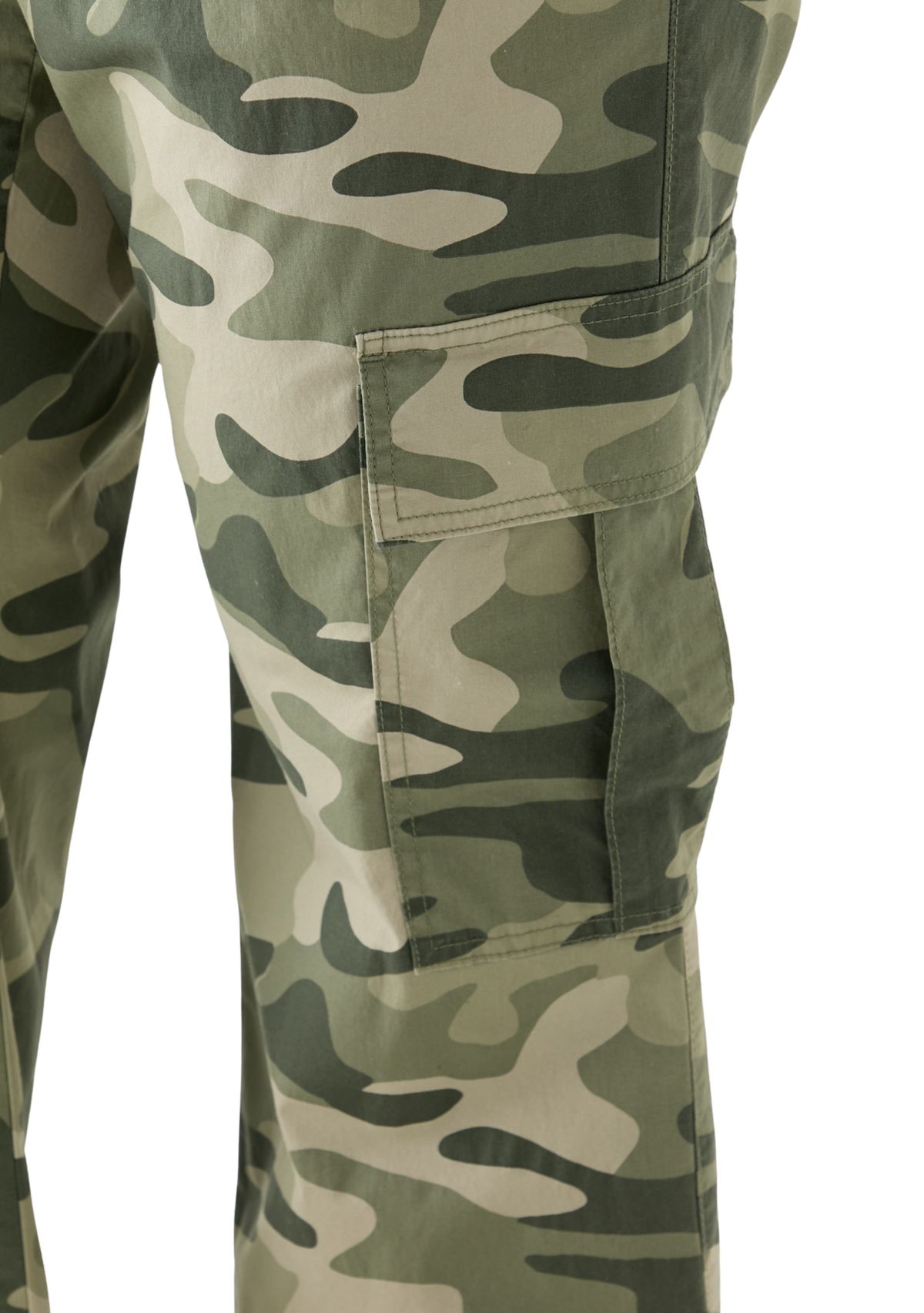 Plus Size Poplin Utility Pants