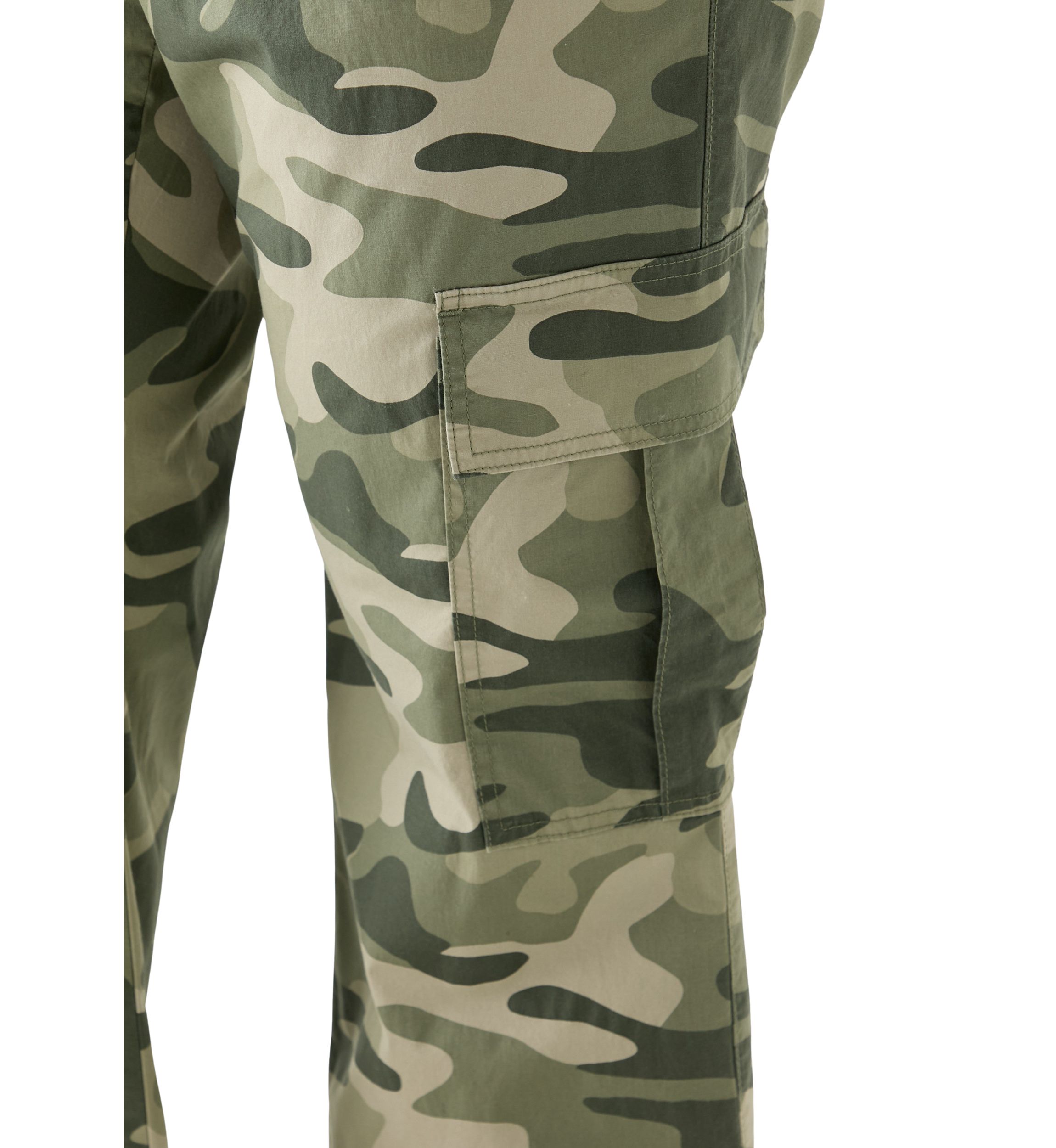 Plus Size Poplin Utility Pants
