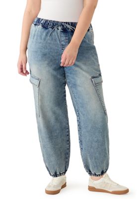 Vanilla Star Women's Plus Size Cargo Pocket Joggers